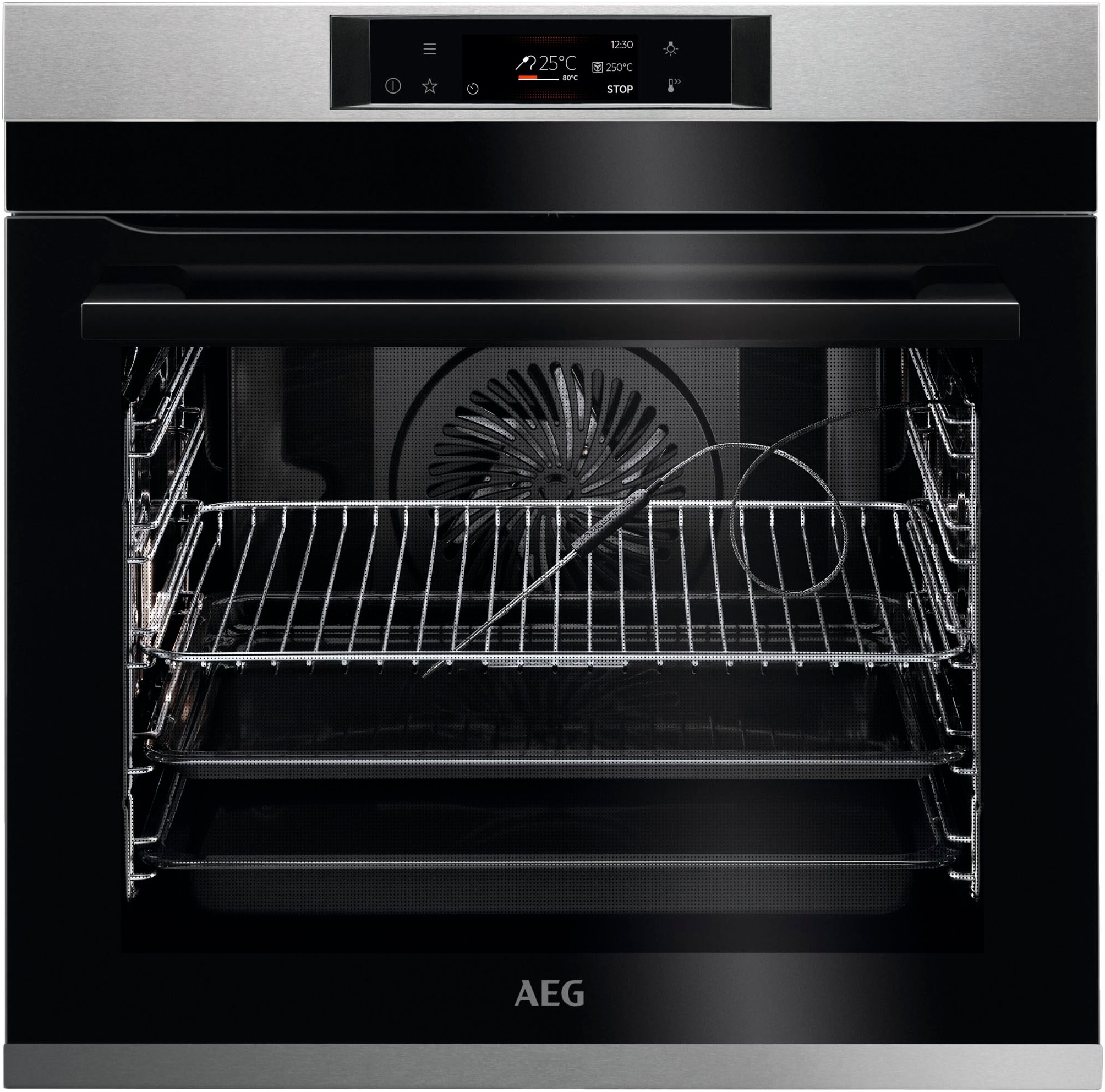 AEG Einbaubackofen Serie 8000 »BPE74228BM«, Pyrolyse-Selbstreinigung, Made günstig online kaufen