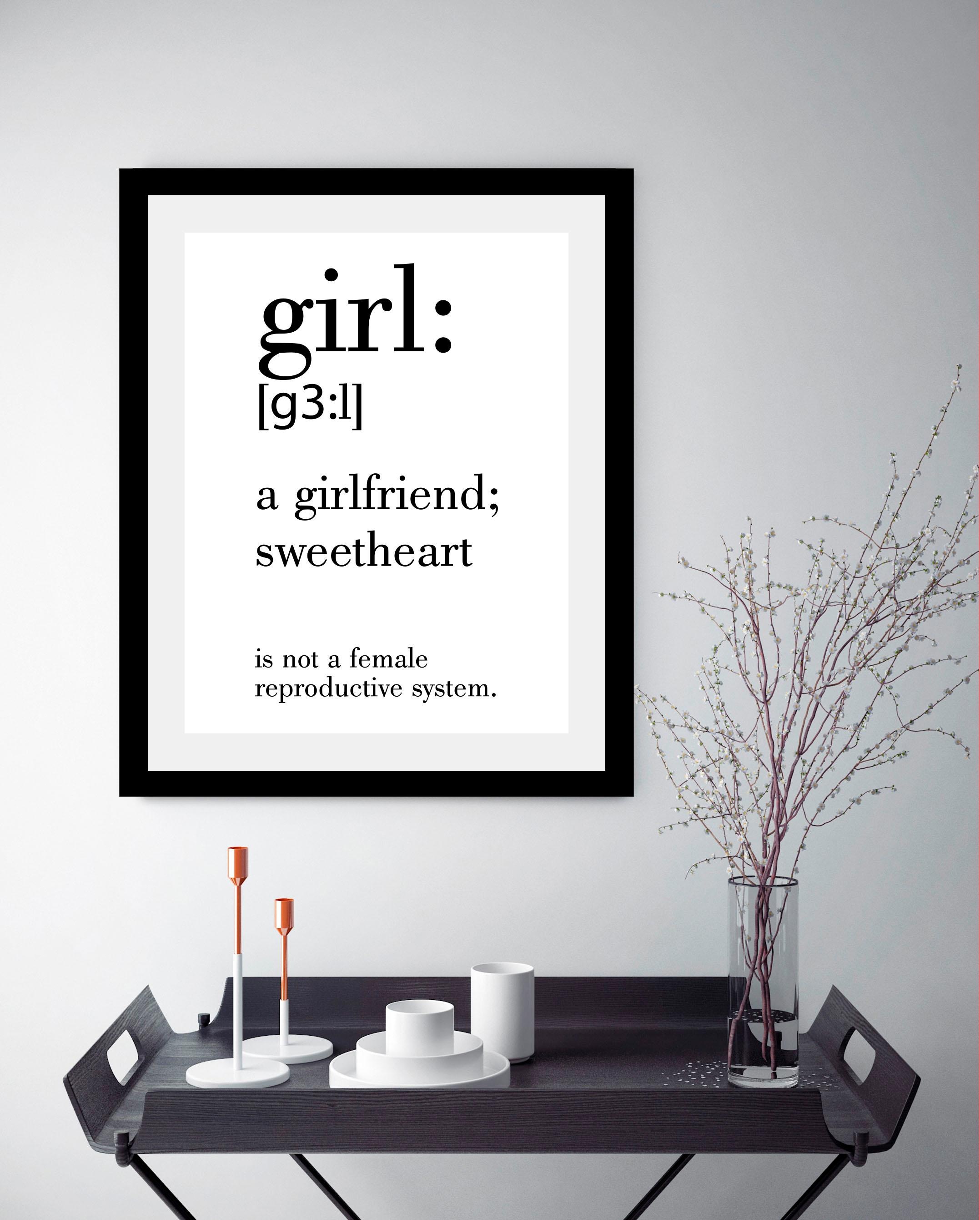 queence Bild »Girl«, Sprüche & Texte-Schriftzug-Humor-Motivationsbilder-Sch günstig online kaufen