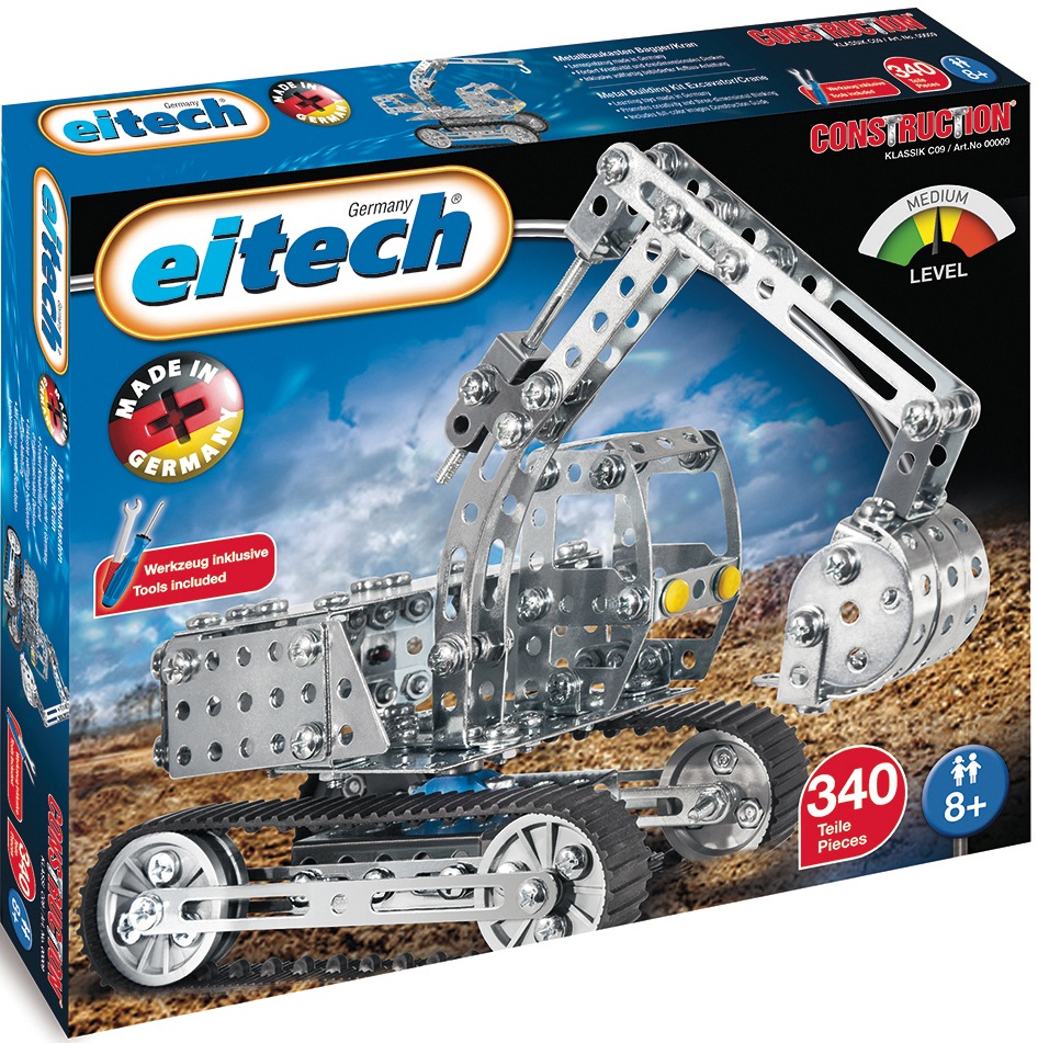 Eitech Metallbaukasten »Bagger/Kranwagen«, (340 St.), Made in Germany kaufen