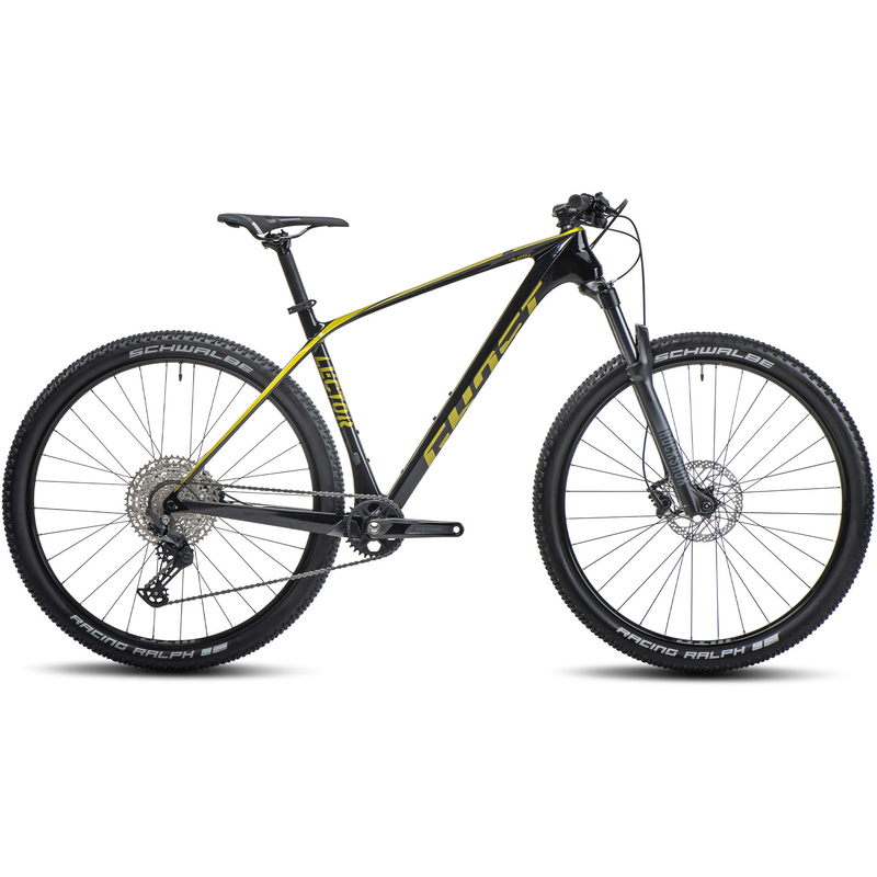 GHOST Mountainbike »Lector LC« 12 Gang Shimano Deore RD-M6100 Schaltwerk Kettenschaltung für Damen und Herren, Kettenschaltung kiwi-schwarz