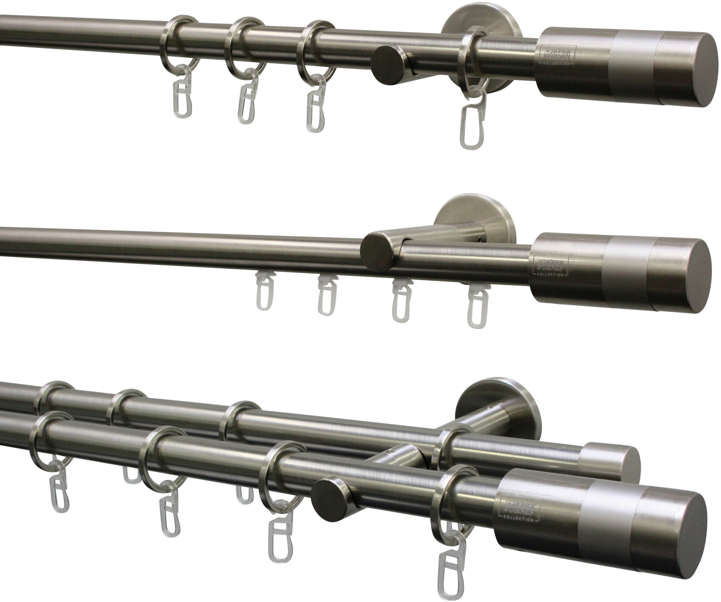 SCHÖNER WOHNEN-Kollektion Gardinenstangen-Endstück »Zylinder für Ø 20 mm«, (2 St.), Serie Einzelprogramm Leon Ø 20 mm