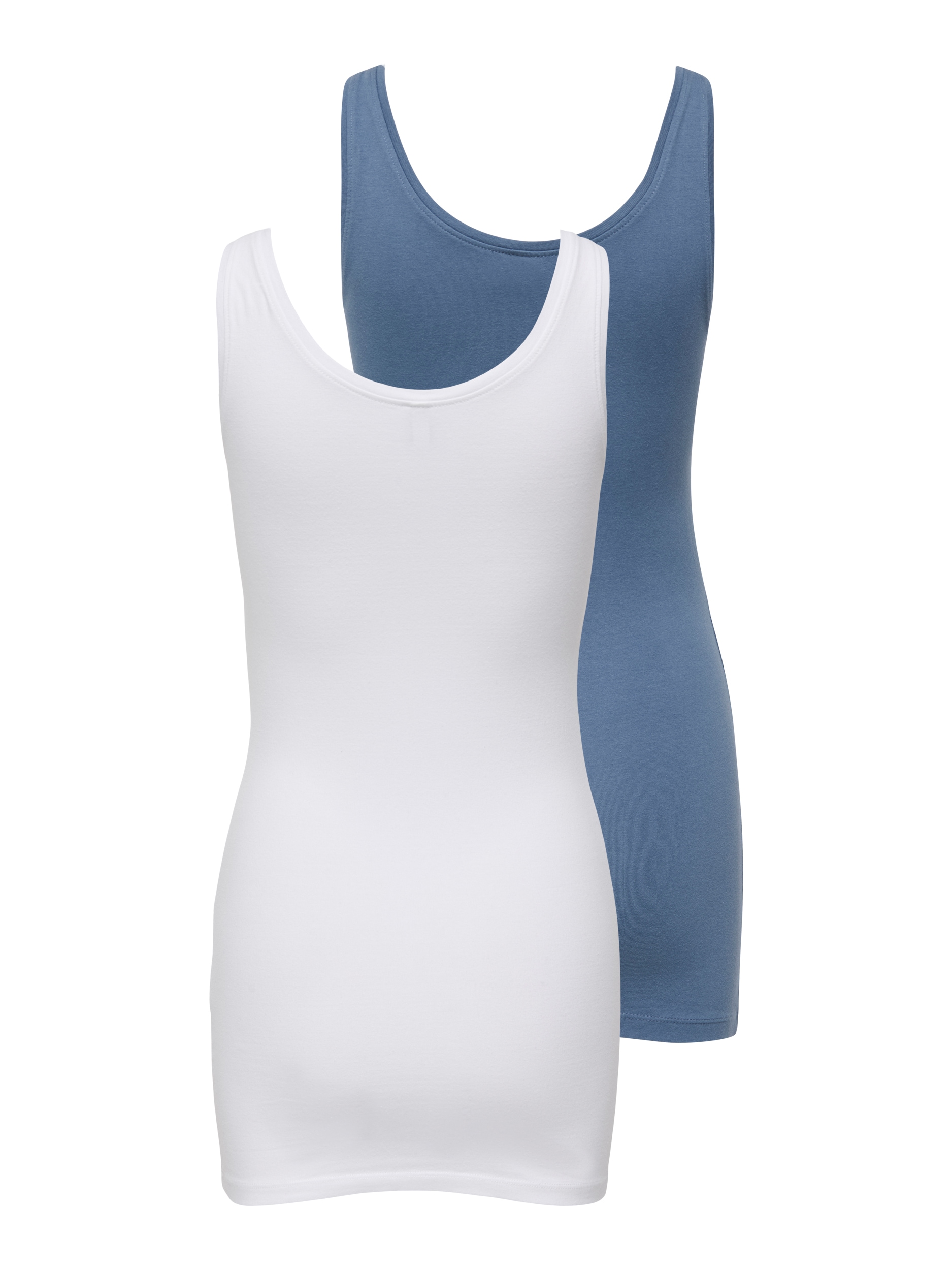 ONLY Tanktop »ONLLIVE LOVE NEW LONG TT 2PACK NOOS«, (Packung, 2er-Pack)