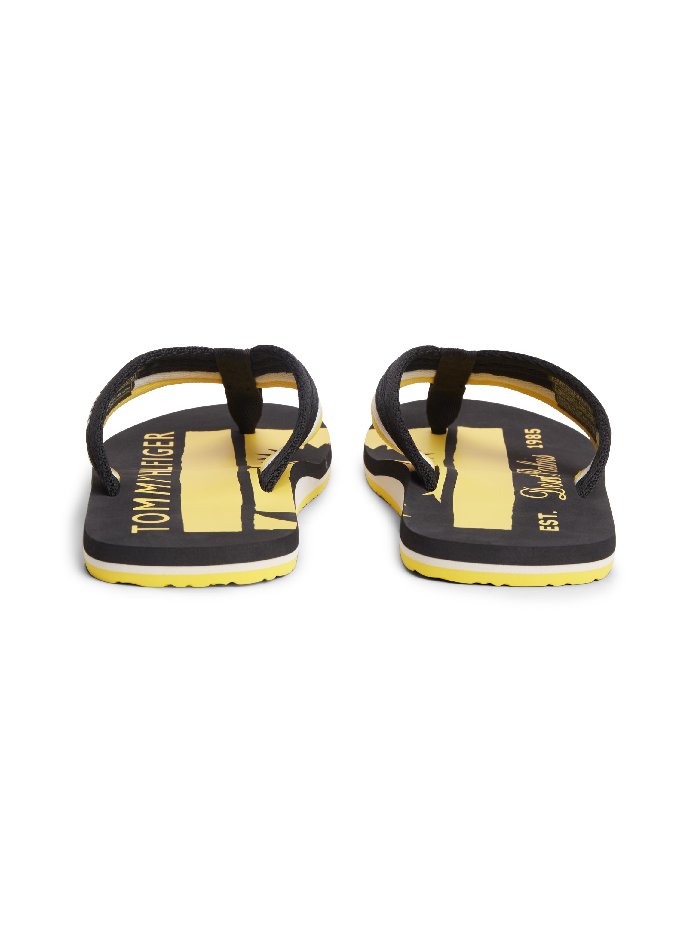 Tommy Hilfiger Zehentrenner »PATCH HILFIGER BEACH SANDAL«  Sommerschuh, Strandschuh mit gestreifter Bandage
