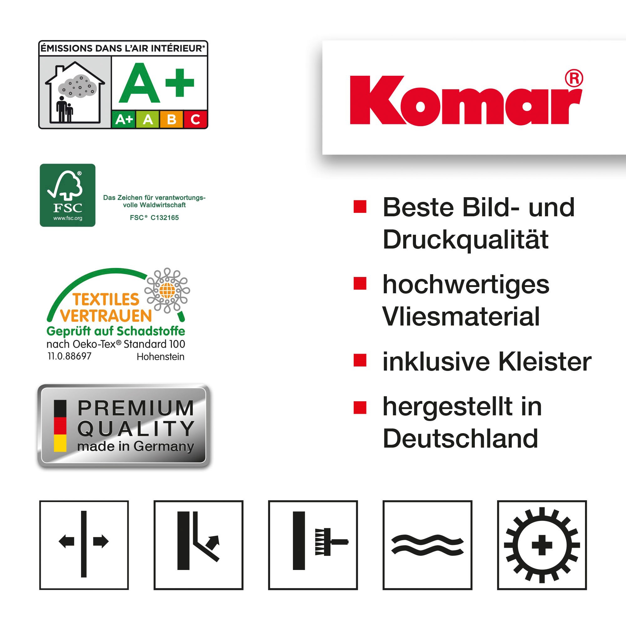 Komar Vliestapete »Digitaldruck Vlies -  Wildest Water - Größe 350 x 250 cm« bedruckt glatt Wohnzimmer, Schlafzimmer