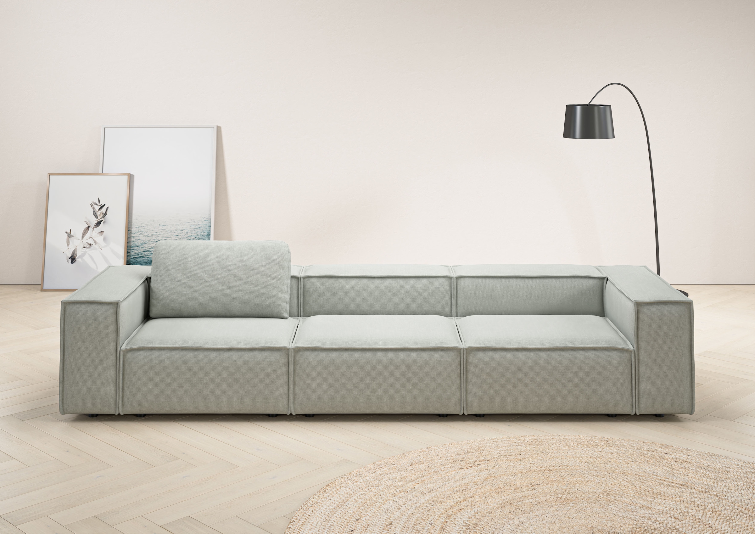 Home affaire 3,5-Sitzer »Watertown, modernes Big-Sofa XXL, 336 cm Breite, a günstig online kaufen