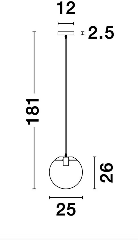 Nova Luce Hängeleuchten »MIRALE« E27 1 Stk. Ohne Beleuchtung