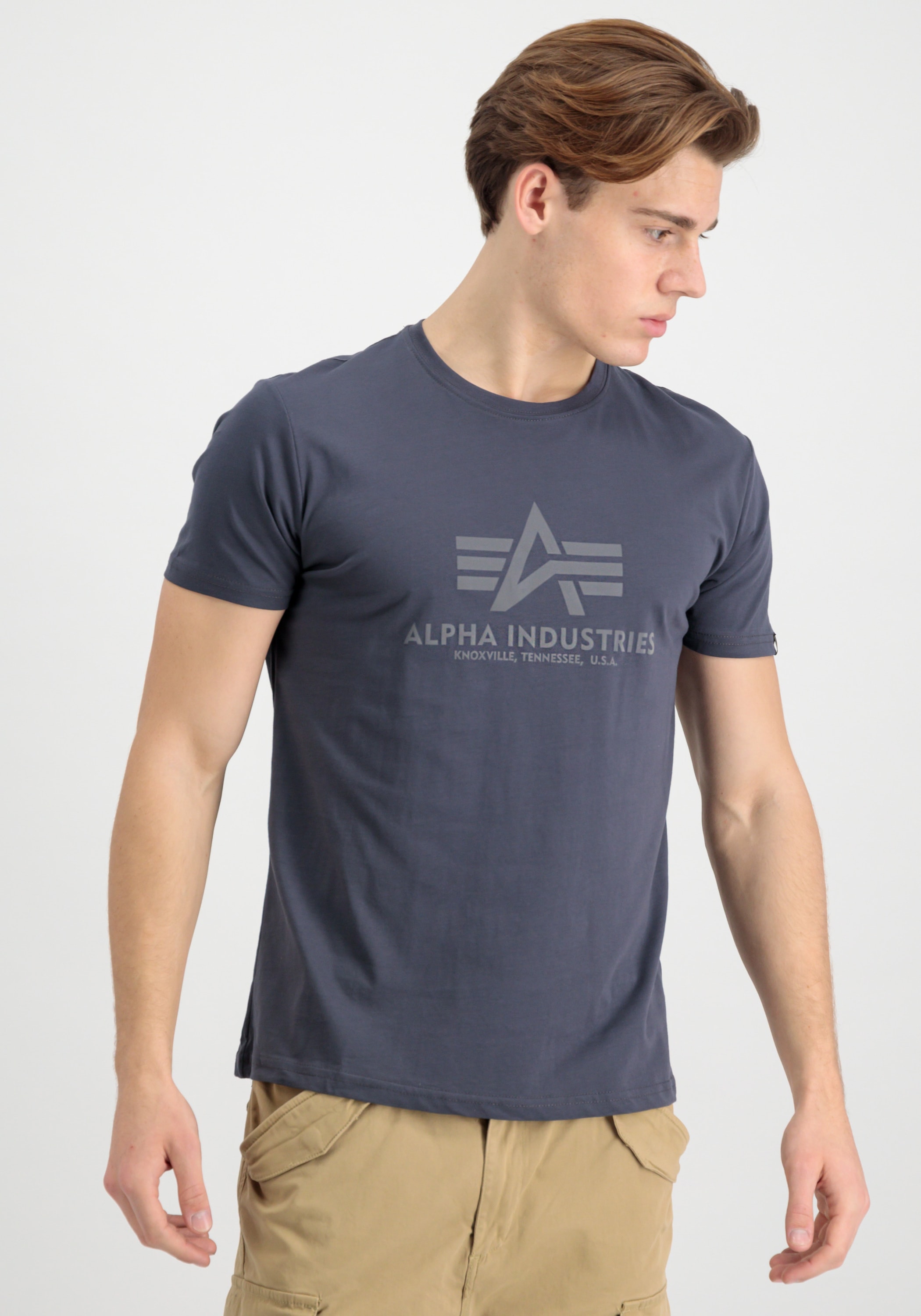 Alpha Industries T-Shirt »Alpha Industries Men - T-Shirts Basic T-Shirt Refl. Print«