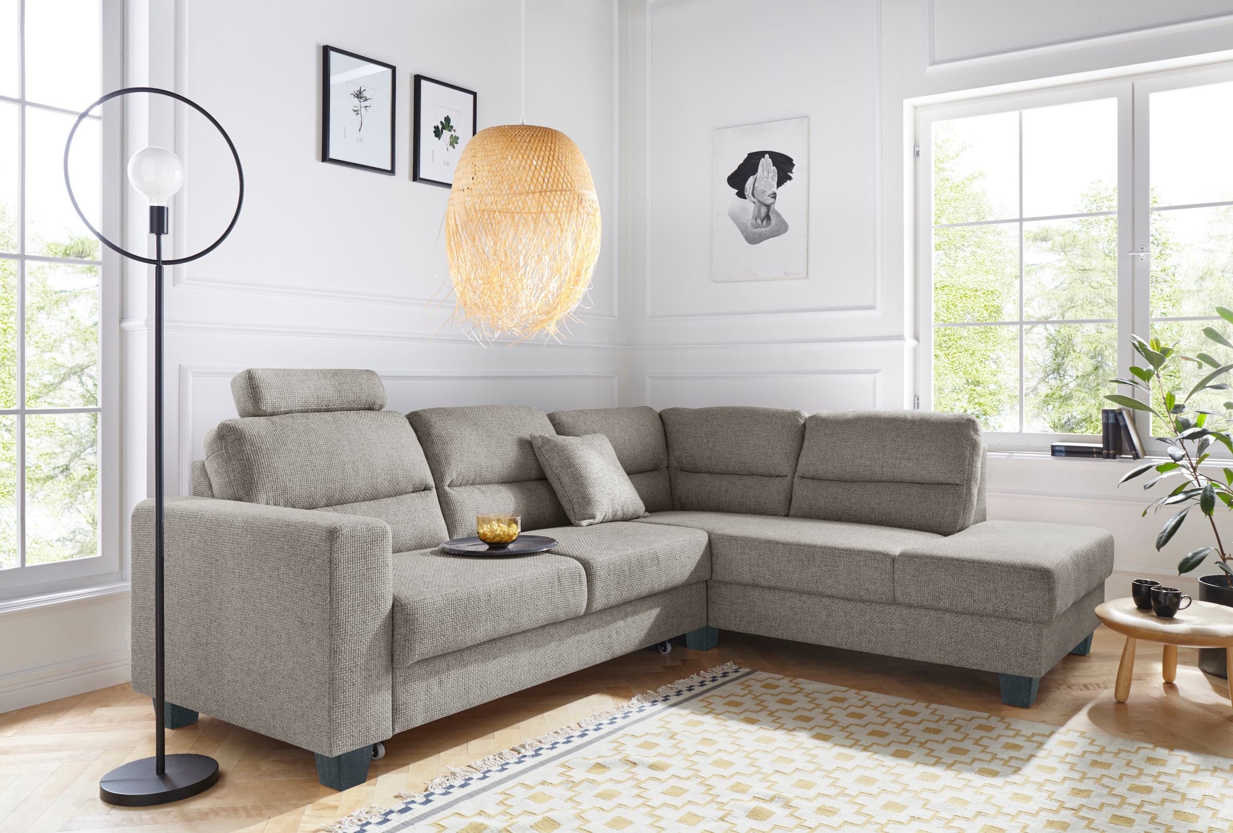 TRENDMANUFAKTUR Ecksofa »Chamber, zeitlos & elegant, bequem, L-Form« inklus günstig online kaufen