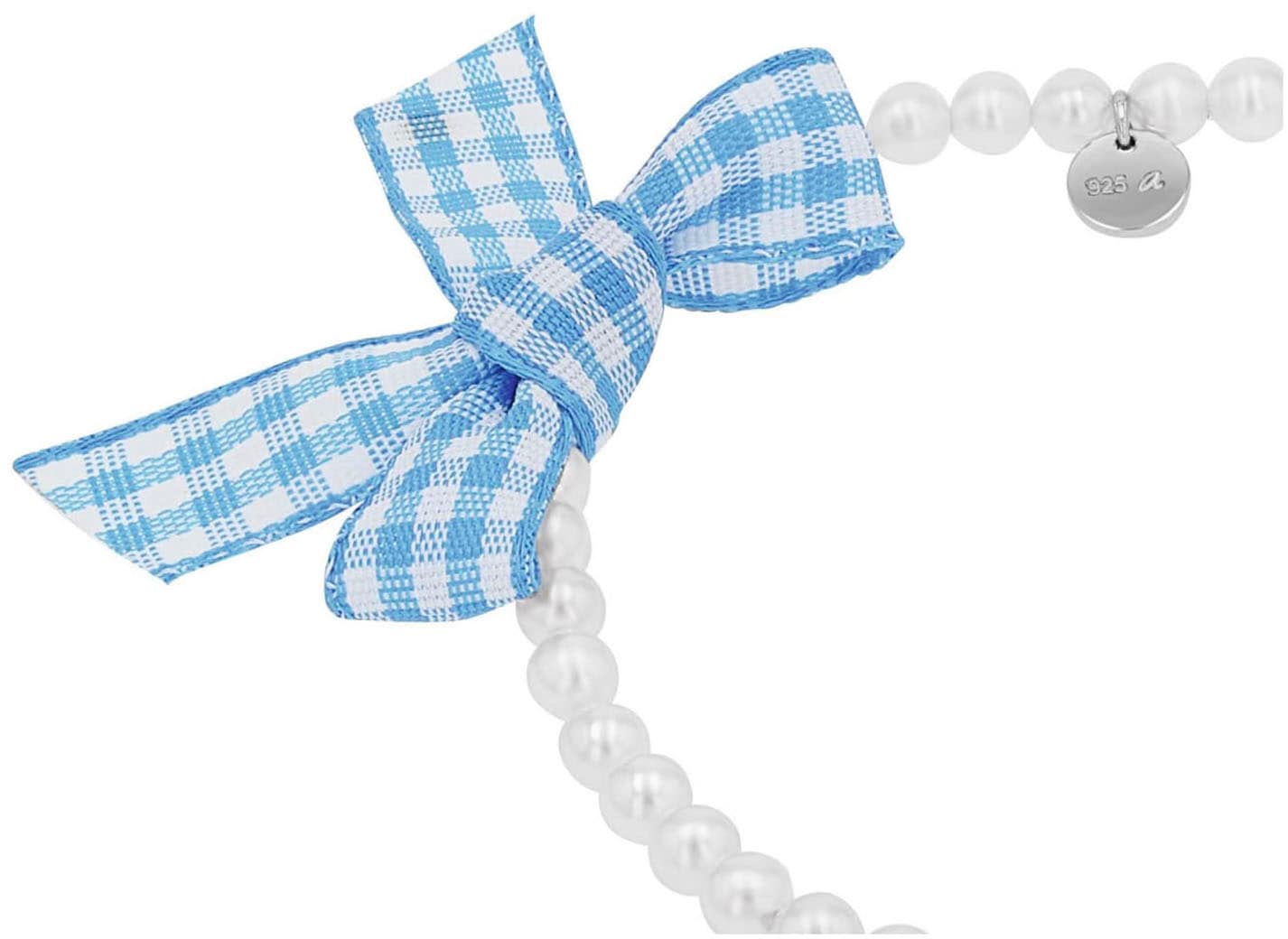 Amor Armband »Herz/Schleife, Trachtenschmuck, Volksfest, 2039239, 2039241«, mit Kristallglas - mit Muschelkernperle