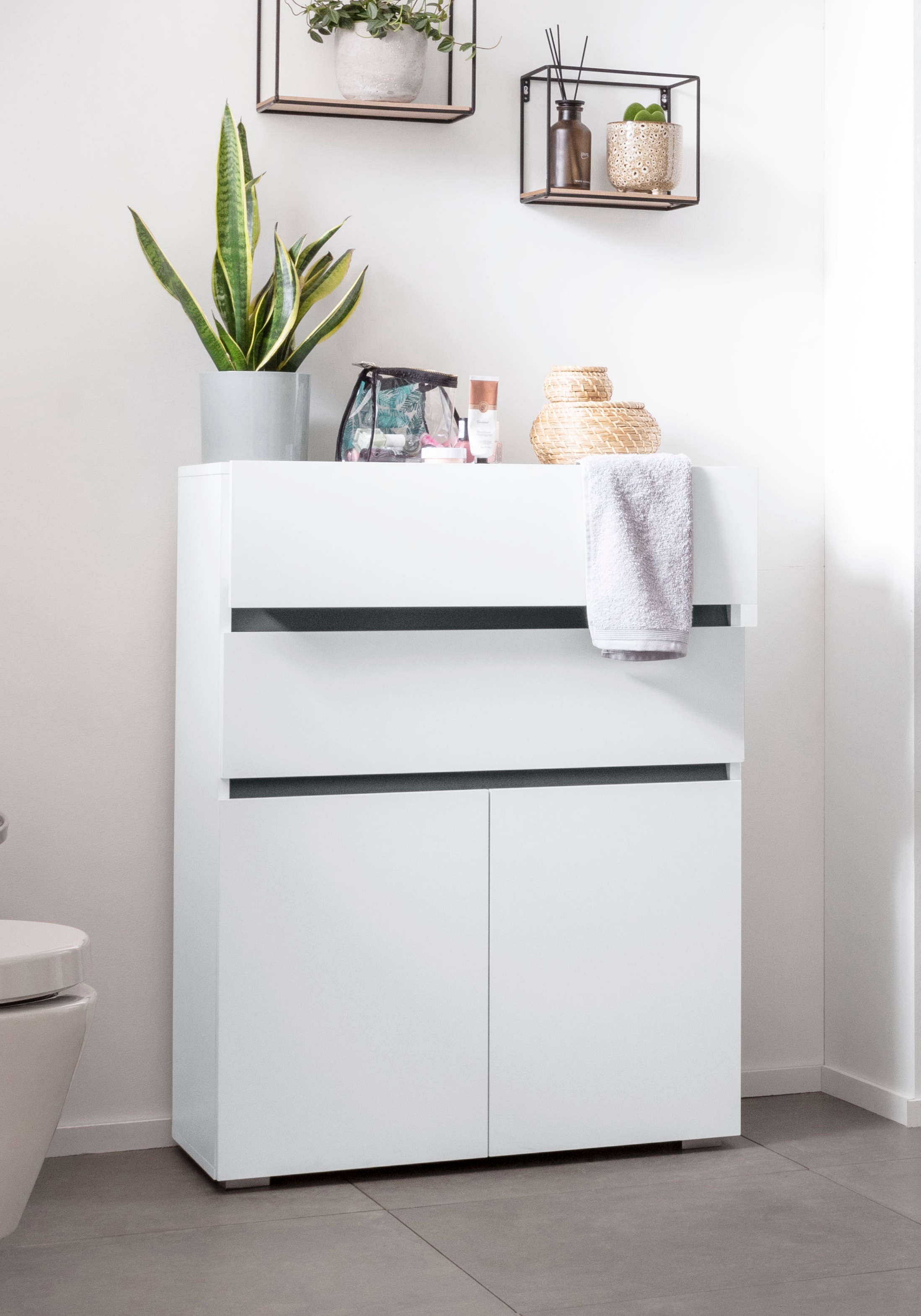 Home affaire Midischrank »Wisla«, Höhe 98 cm, mit Türen & Schubkasten