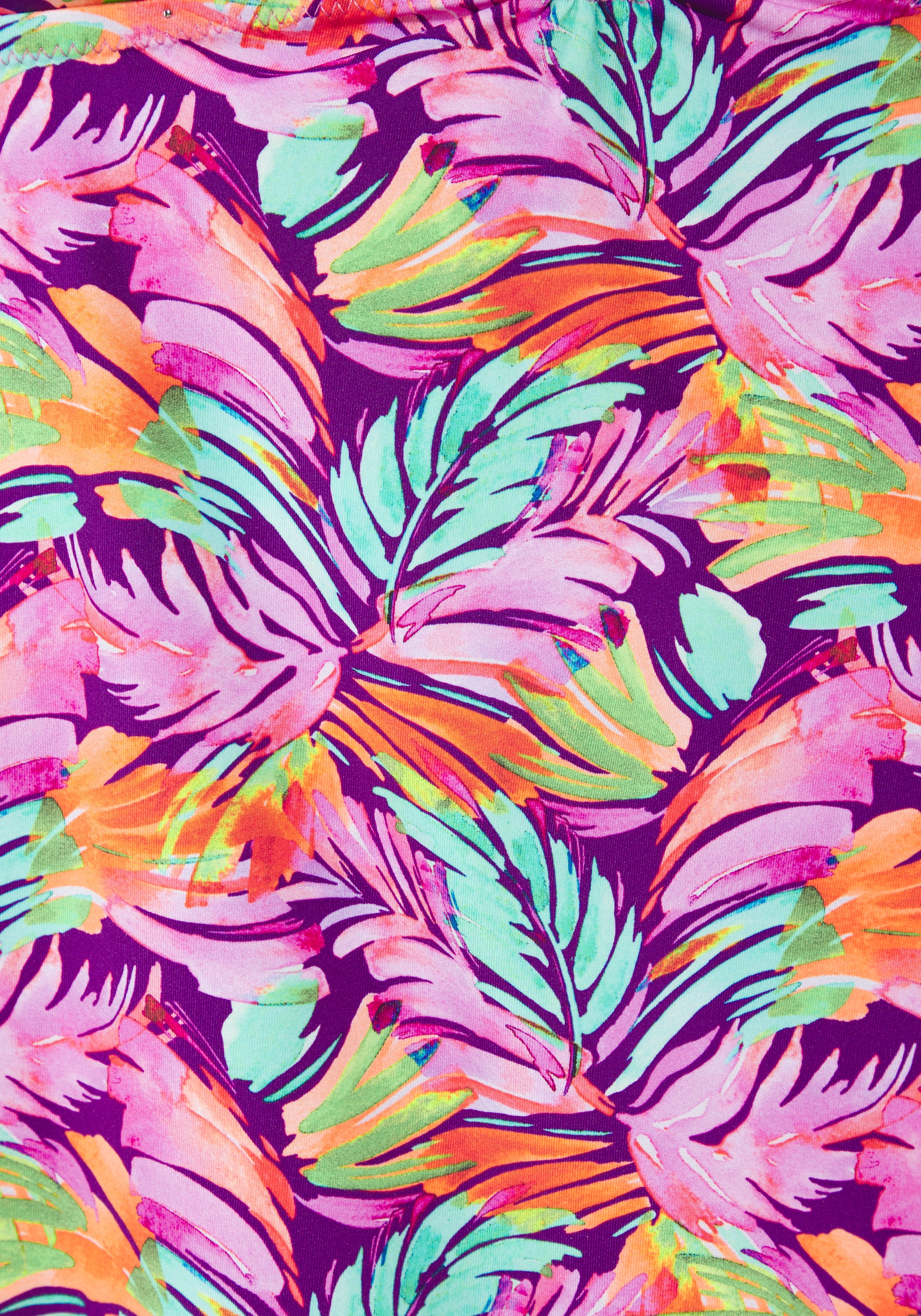 Vivance Tankini mit farbenfrohem Blätterdruck