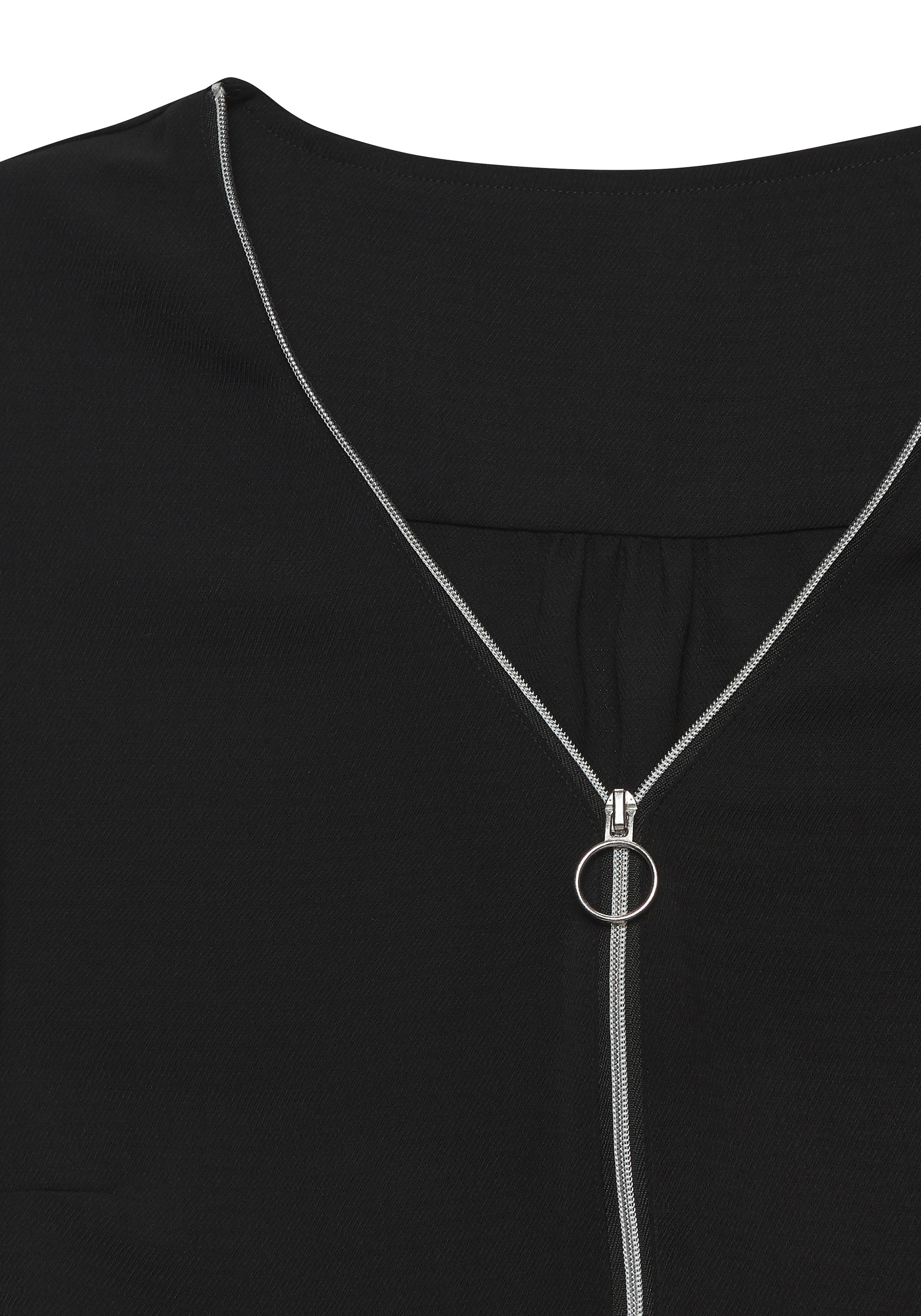 LASCANA Langarmbluse, mit Reißverschlussdetail, elegante Damenbluse