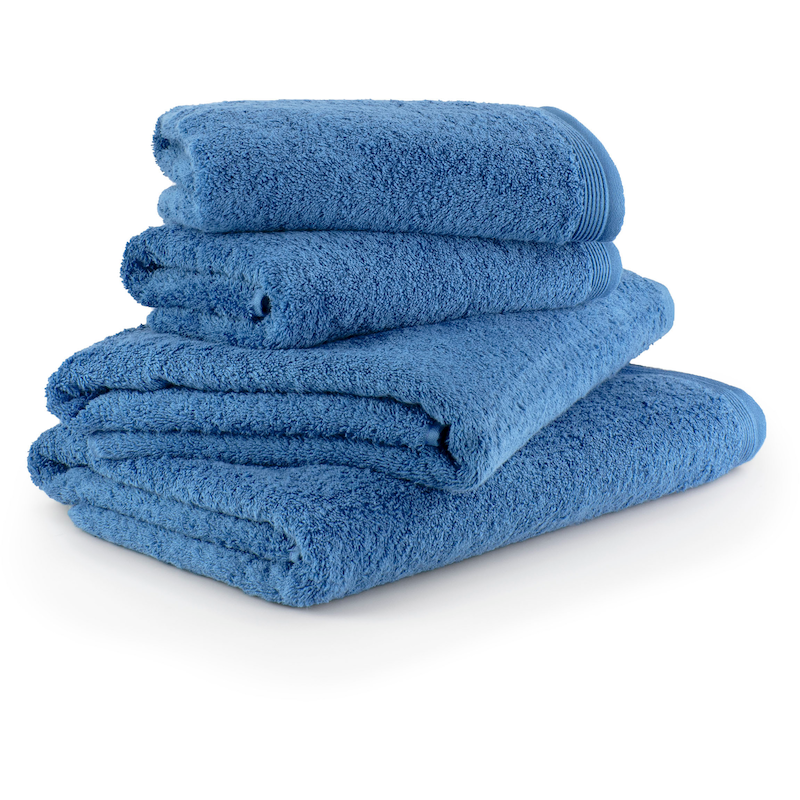 MÖVE Handtuch Set »Superwuschel 100% Premium Cotton Baumwolle« Set 4 Stk. Walkfrottee cornflower Obermaterial: 100% Baumwolle