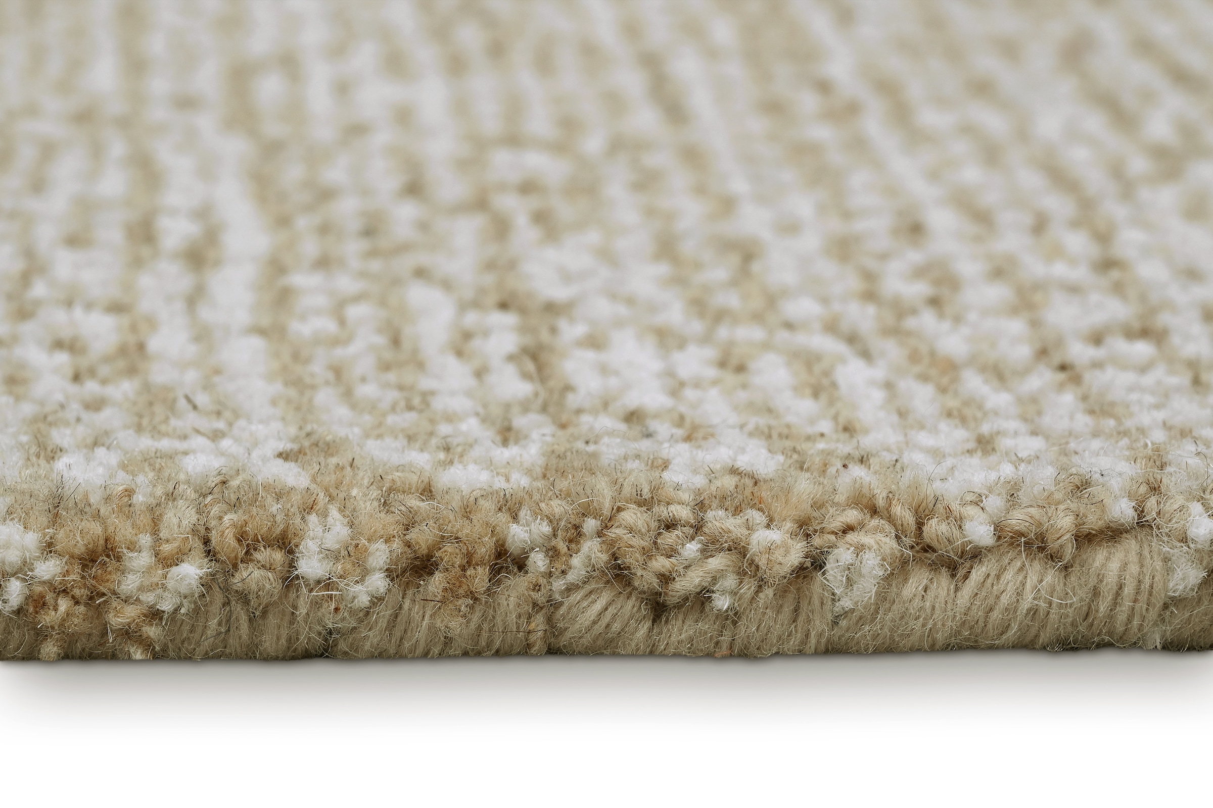 Wecon home Wollteppich »Hamptons THIRTEEN«, rechteckig, 10 mm Höhe, Läufer, Schurwolle, Kurzflor, Wohnzimmer, Schlafzimmer, elegant, Welle