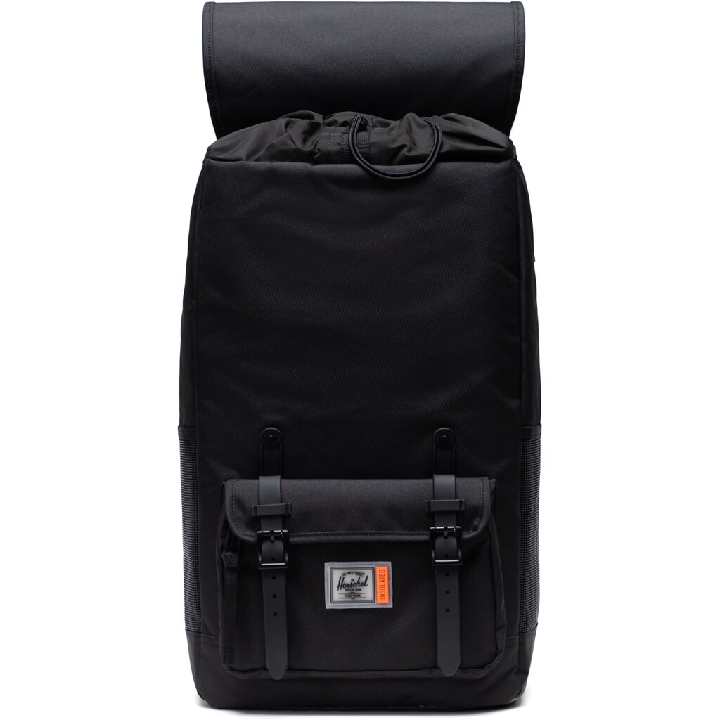 Herschel Freizeitrucksack »Insulated, Little America Pro, Black«, zum Teil aus recyceltem Material