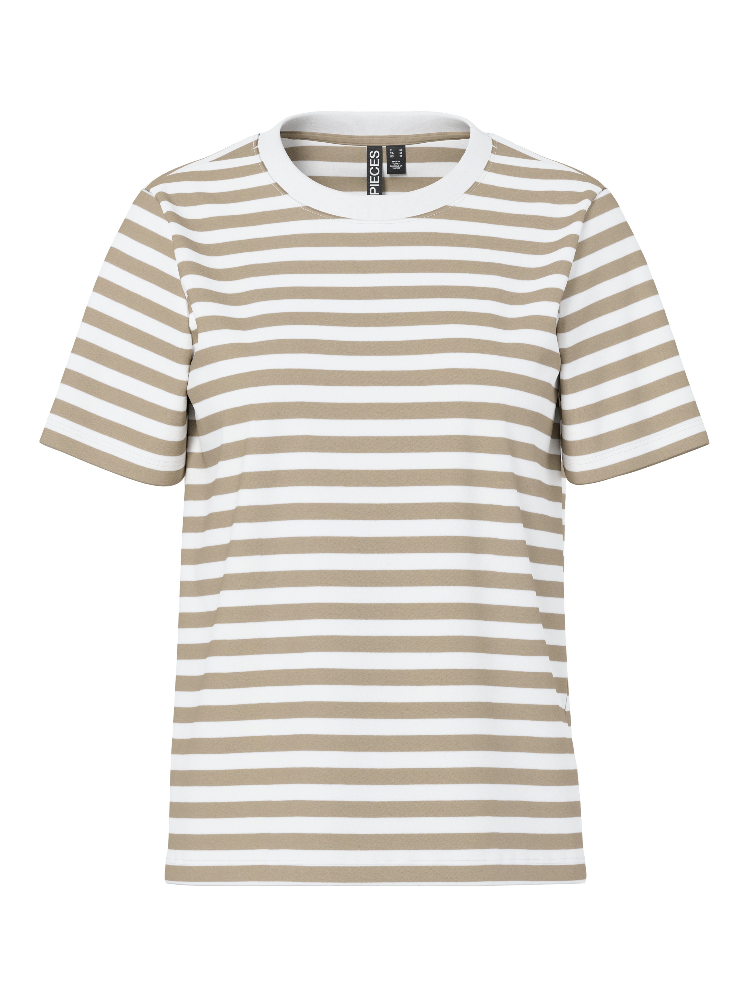 pieces Kurzarmshirt »PCRIA SS TEE STRIPES NOOS BC«
