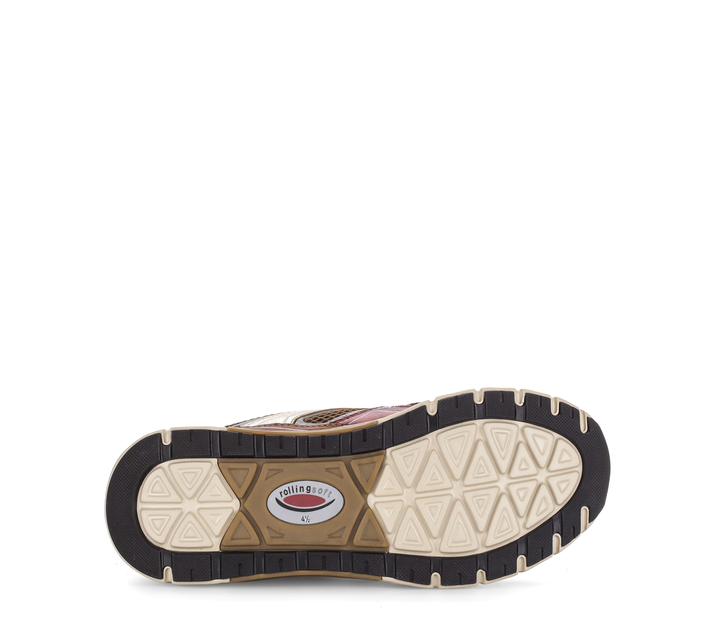 rollingsoft Keilsneaker  Schnürer, Halbschuh, Freizeitschuh mit modischen Besätzen