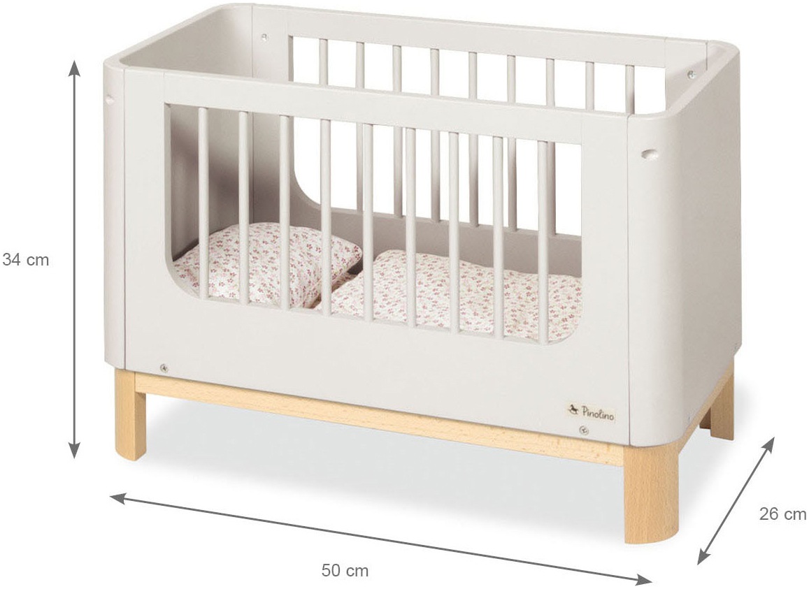 Pinolino® Puppenbett »Malea, 4-tlg.« inklusive Bettzeug