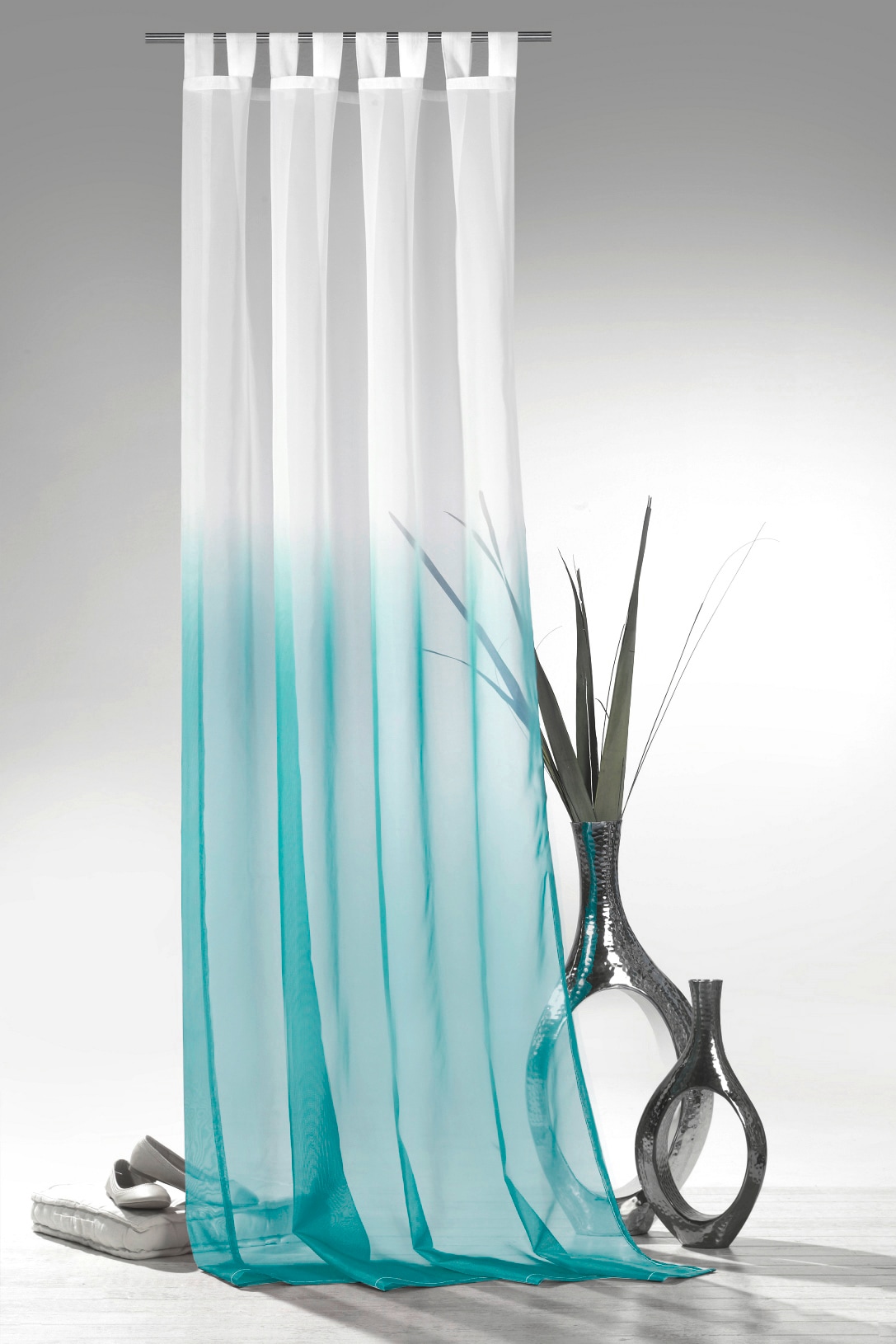 Weckbrodt Vorhang »Maischa«, (1 St.), Voile, transparent mit Farbverlauf, Gardine, Store