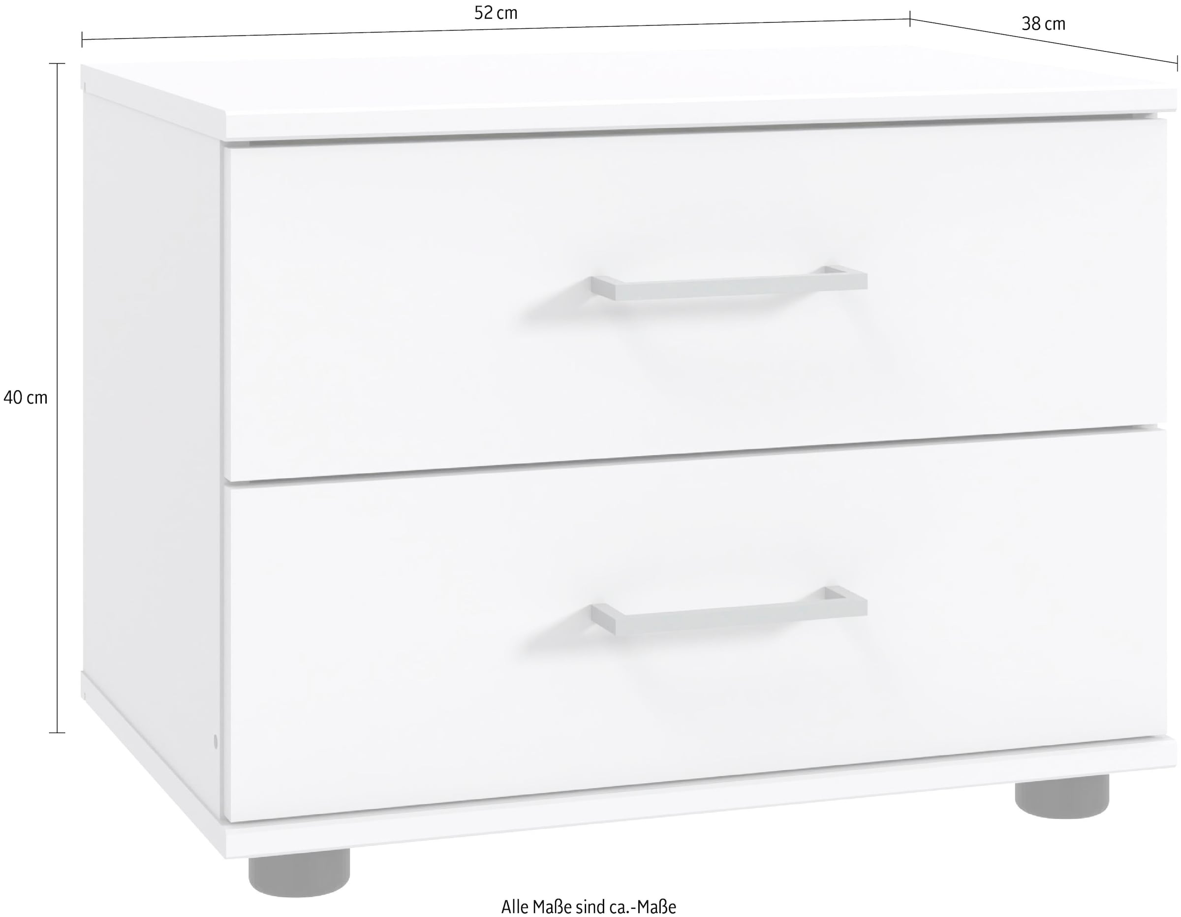 Wimex Nachtkommode »Taiga«, mit 2 Schubladen, 52cm breit