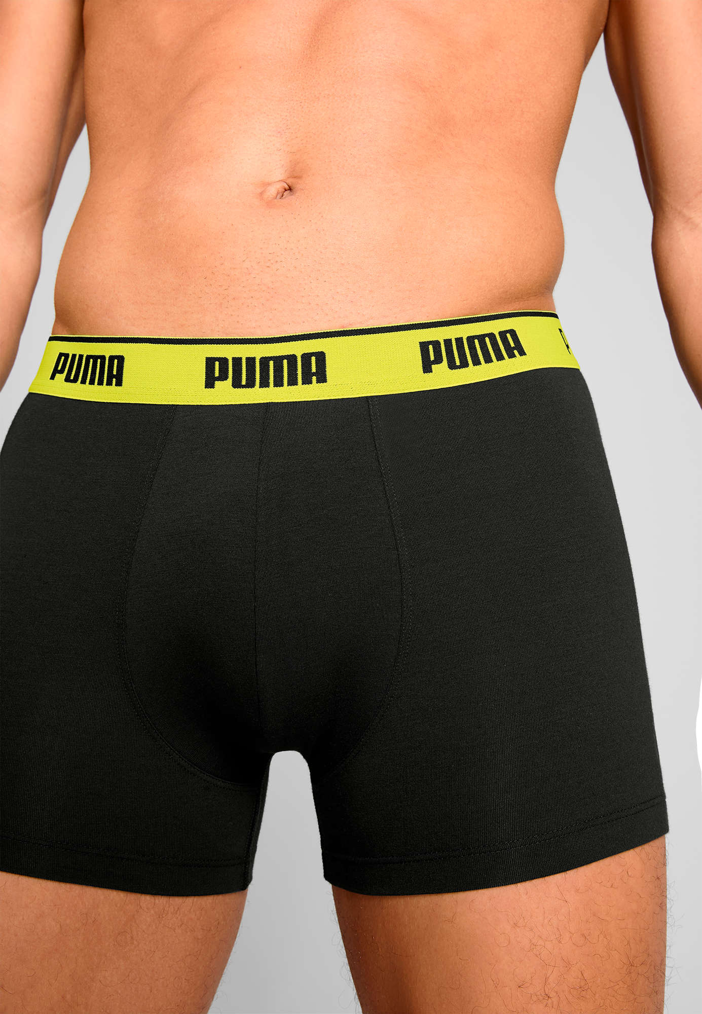 PUMA Boxershorts »PUMA MEN EVERYDAY BASIC BOXERS 3P«, (3er Pack), Komfortabler elastischer Logobund