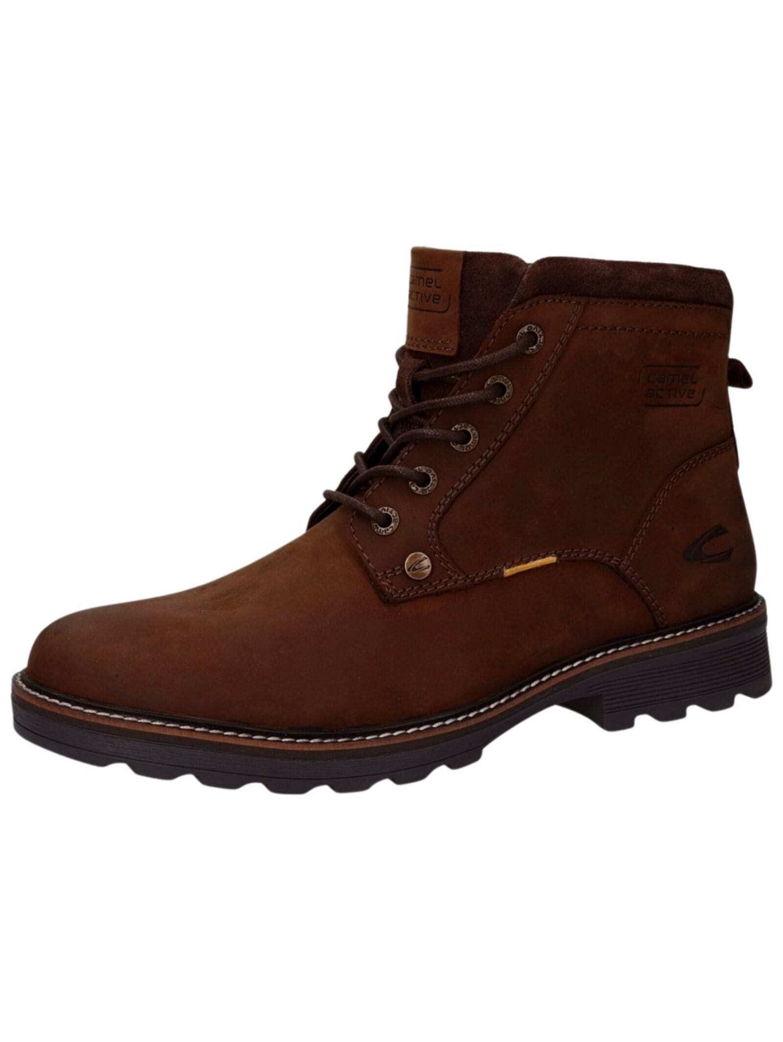 CAMEL ACTIVE Schnürstiefelette »Stiefelette Leder« Cafe 44 44 Verschluss: Schnürung