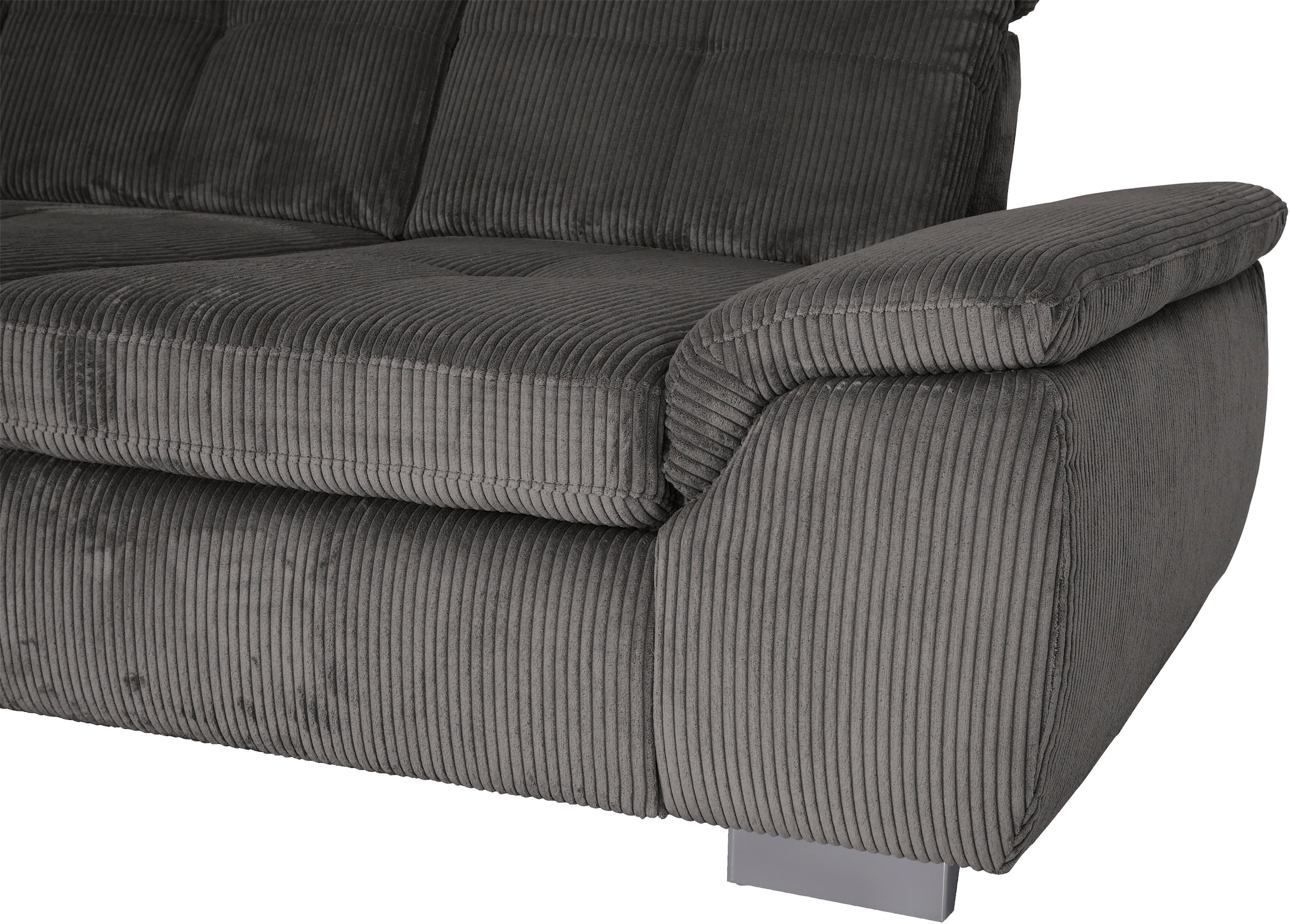 Die PlanBar Ecksofa »MP-IN16037 L-Form, Breite 289 cm, mit Kaltschaum-Polsterung« mit Sitztiefenverstellung & Zierkissen