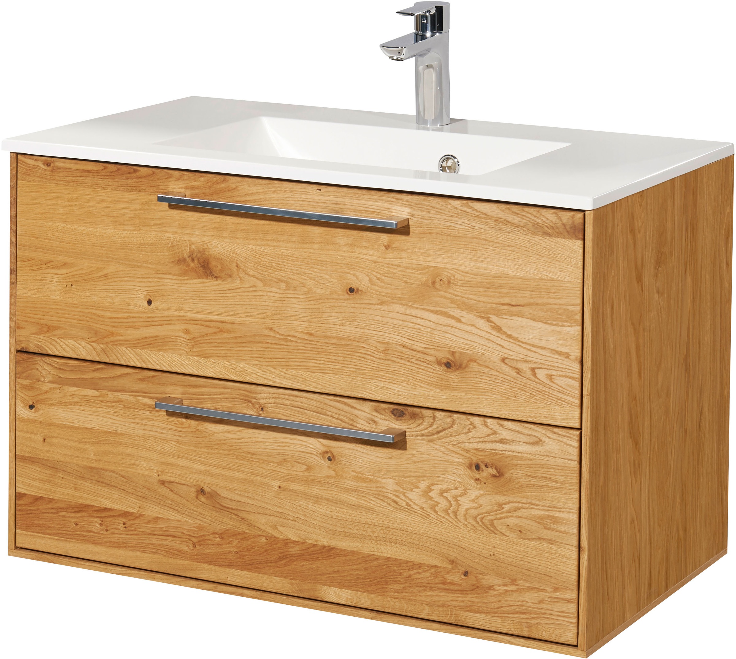 BASIC by Balculina Waschtisch »Yukon« 2 Stk. tlg. Breite 80 cm,mit Waschbec günstig online kaufen