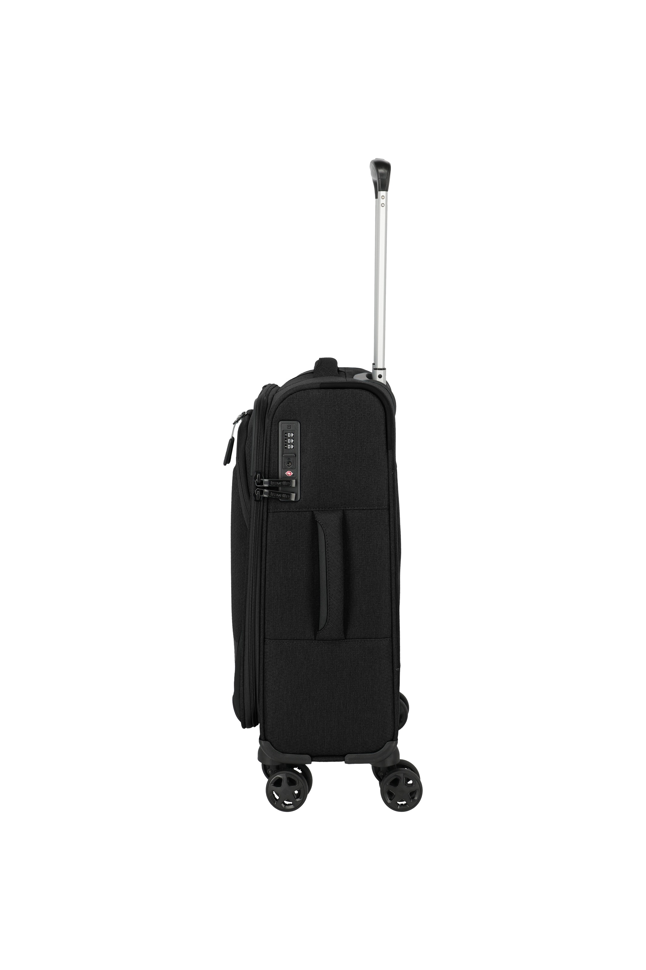 travelite Handgepäckkoffer »KICK OFF Reisekoffer« 37 l 4 Rollen 4 Doppelrollen, Außentaschen und Packgurte – leicht und robust