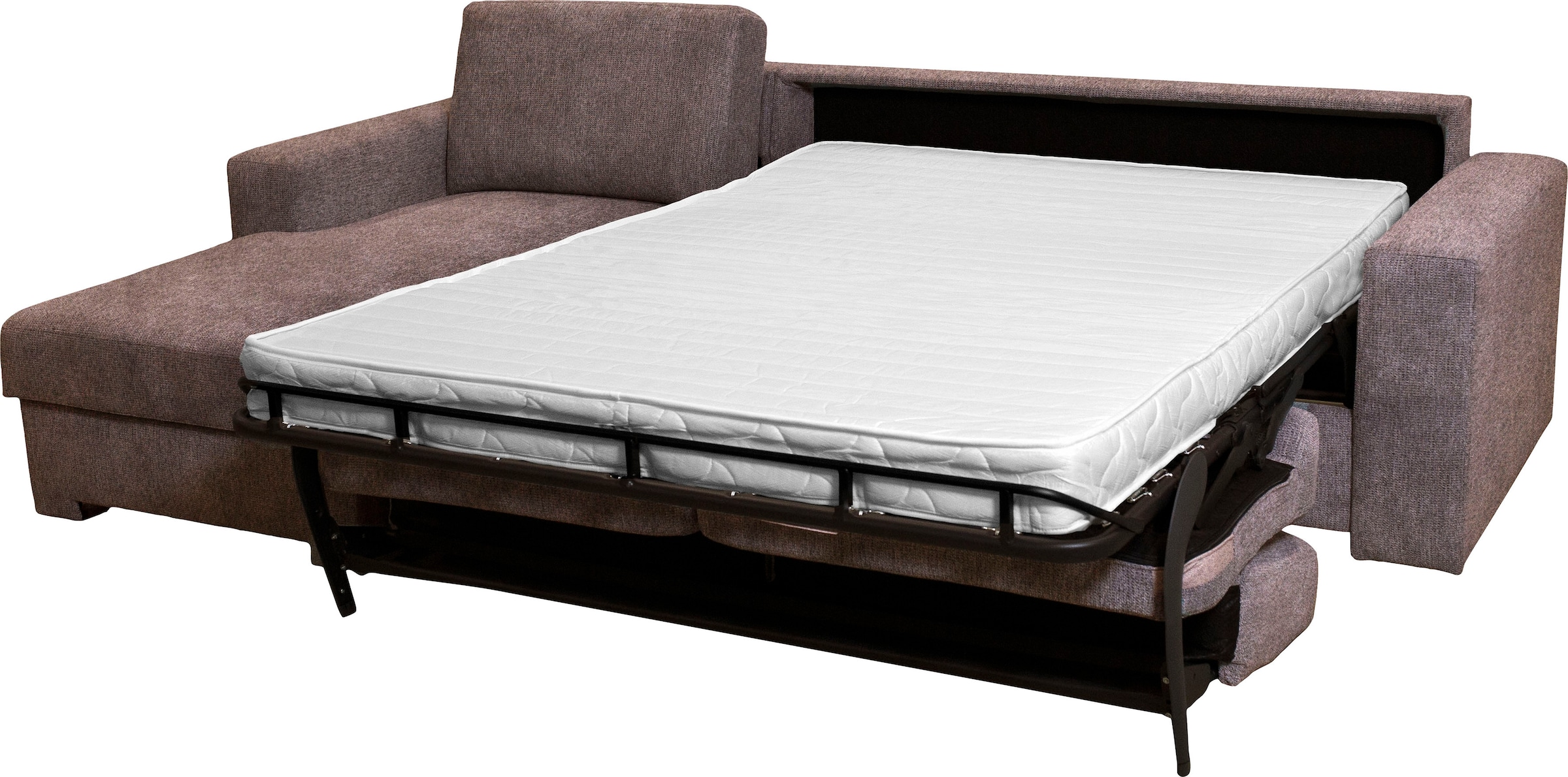 Home affaire Ecksofa »Roma "M" Matratzenhöhe 14 cm, Dauerschlaffunktion, mit Unterfederung,«, Liegemaße ca 143x198 cm, L-Form