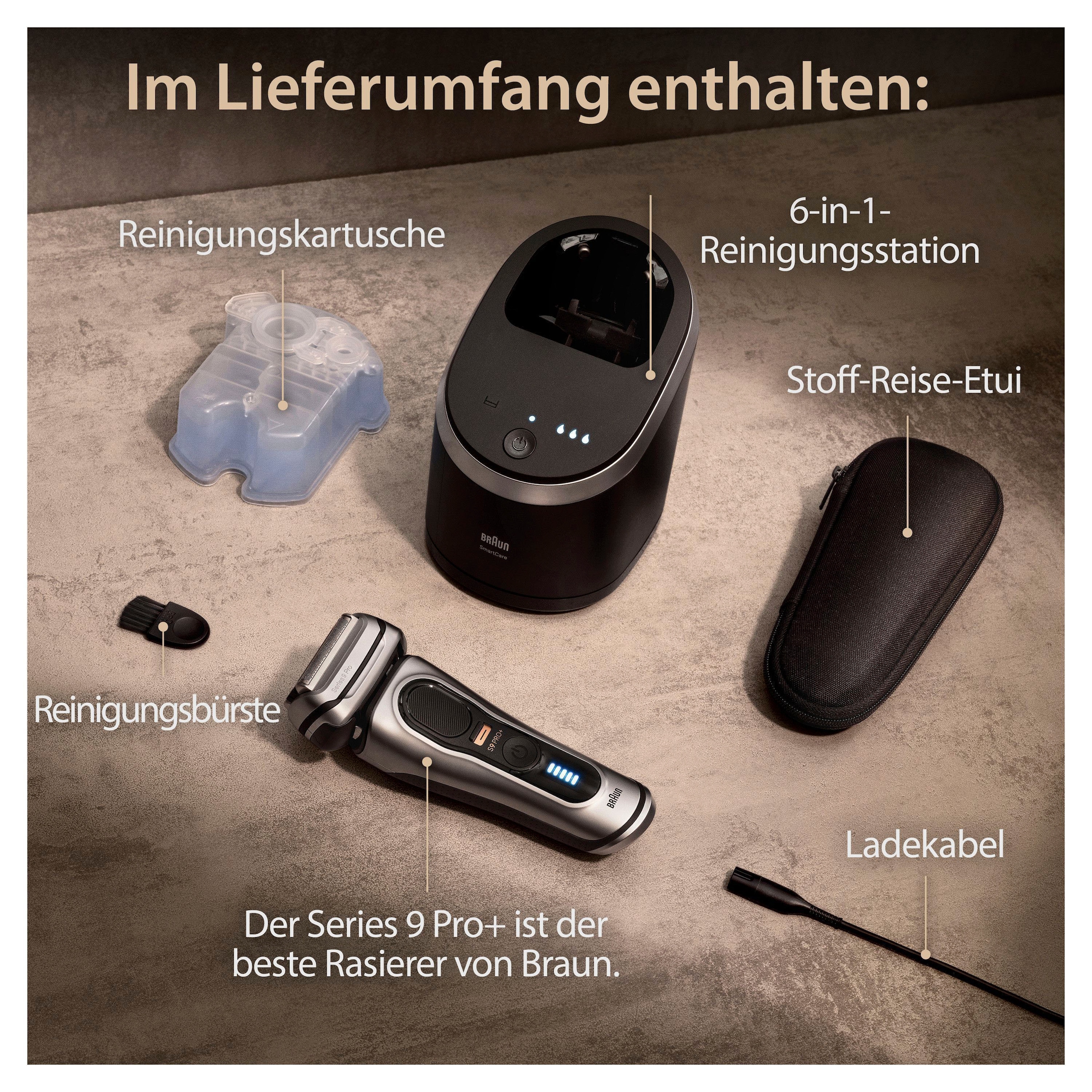 Braun Elektrorasierer »Series 9 bestellen Pro+ Reinigungsstation, ProTrimmer Precision 9567cc«, online