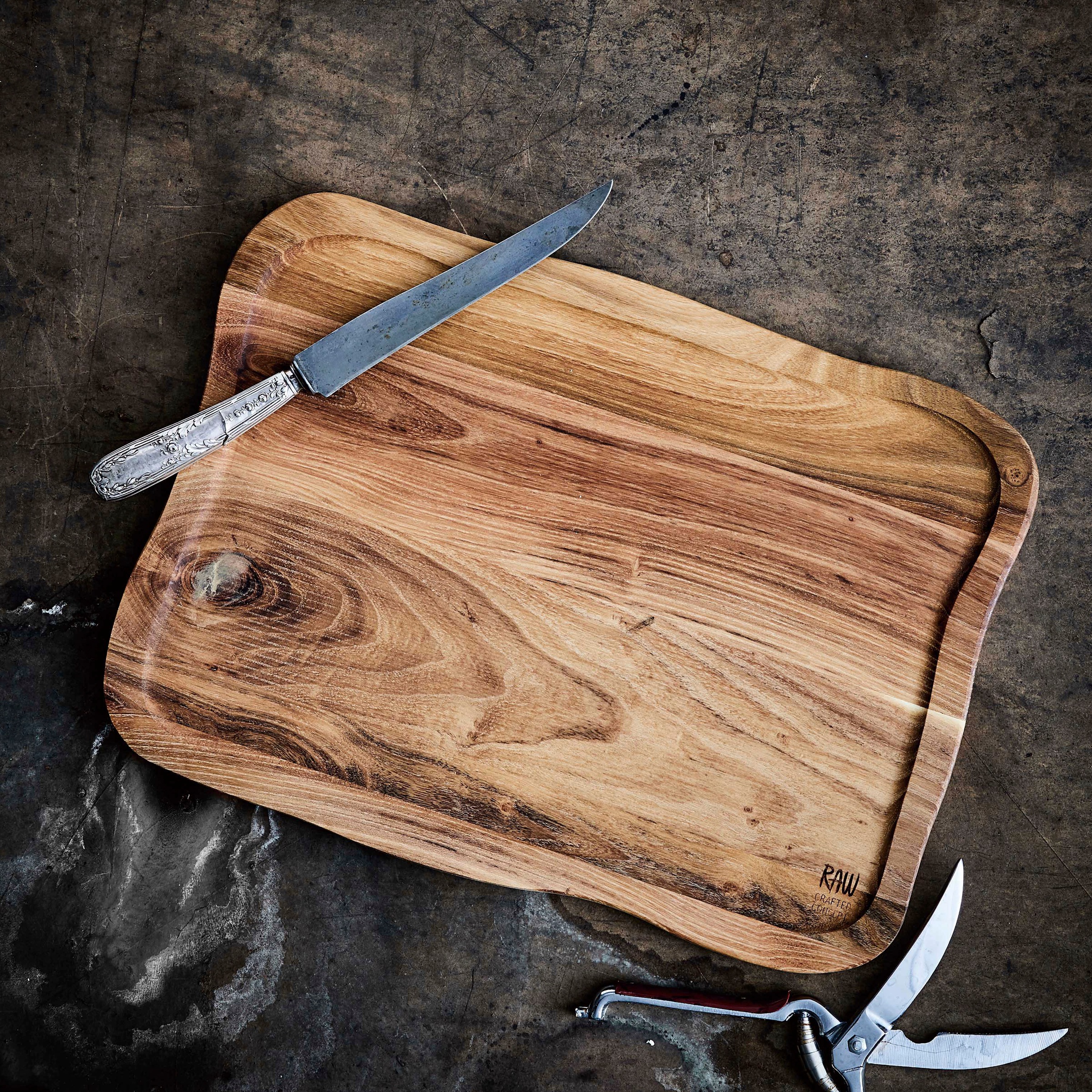 aida RAW Schneidebrett »RAW Teak«, Organische Form günstig online kaufen