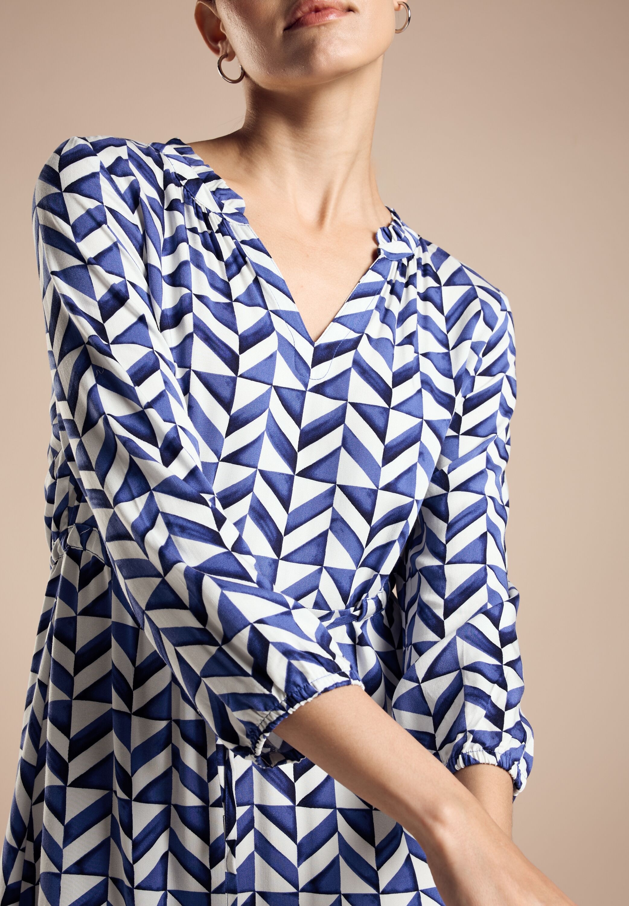 STREET ONE Maxikleid, mit All-Over Print