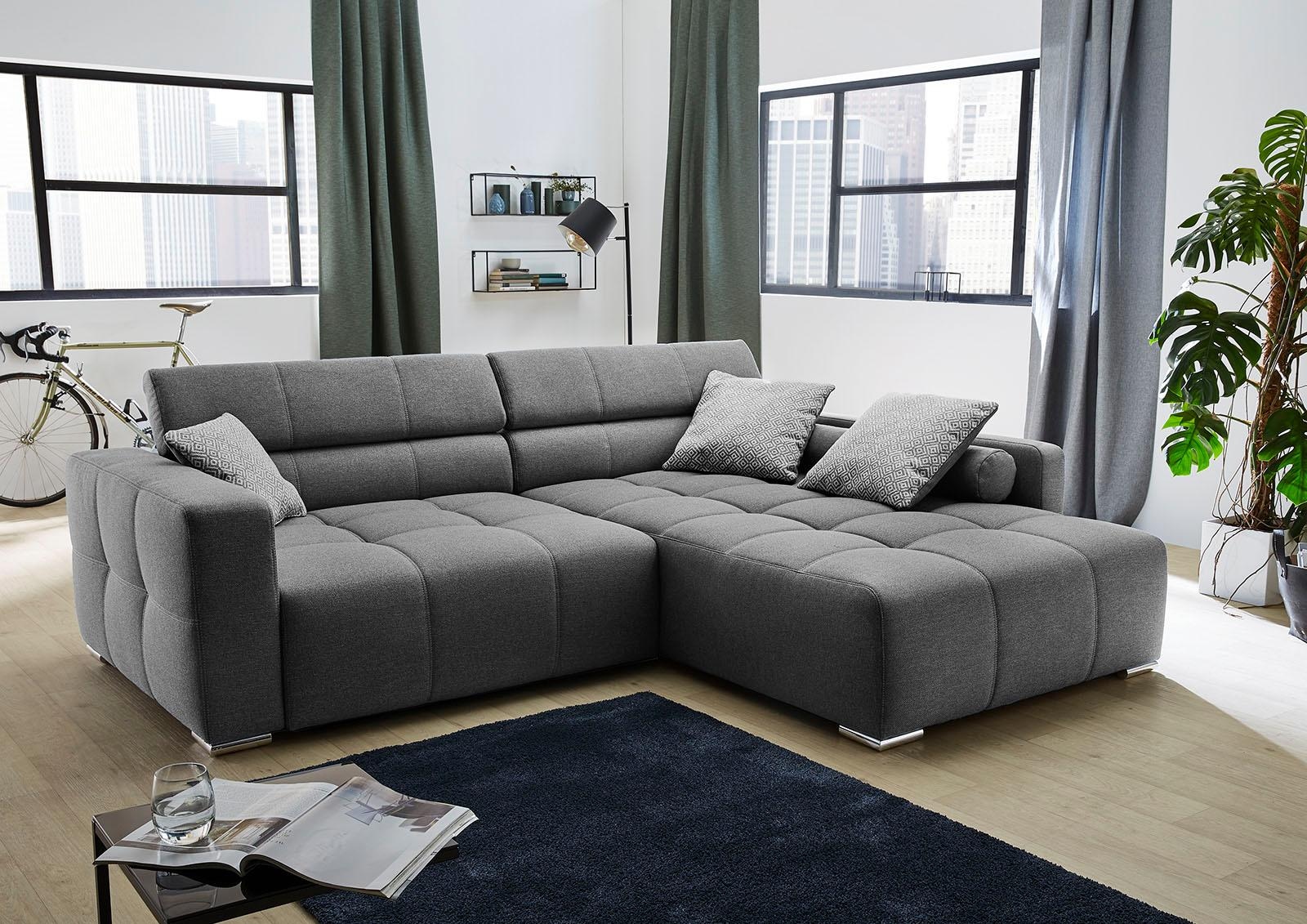 Jockenhöfer Zierkissen bestellen »Salerno«, Rückenteilverstellung und Big-Sofa-Style, Rechnung Kopf- Ecksofa mit im auf Gruppe bzw.