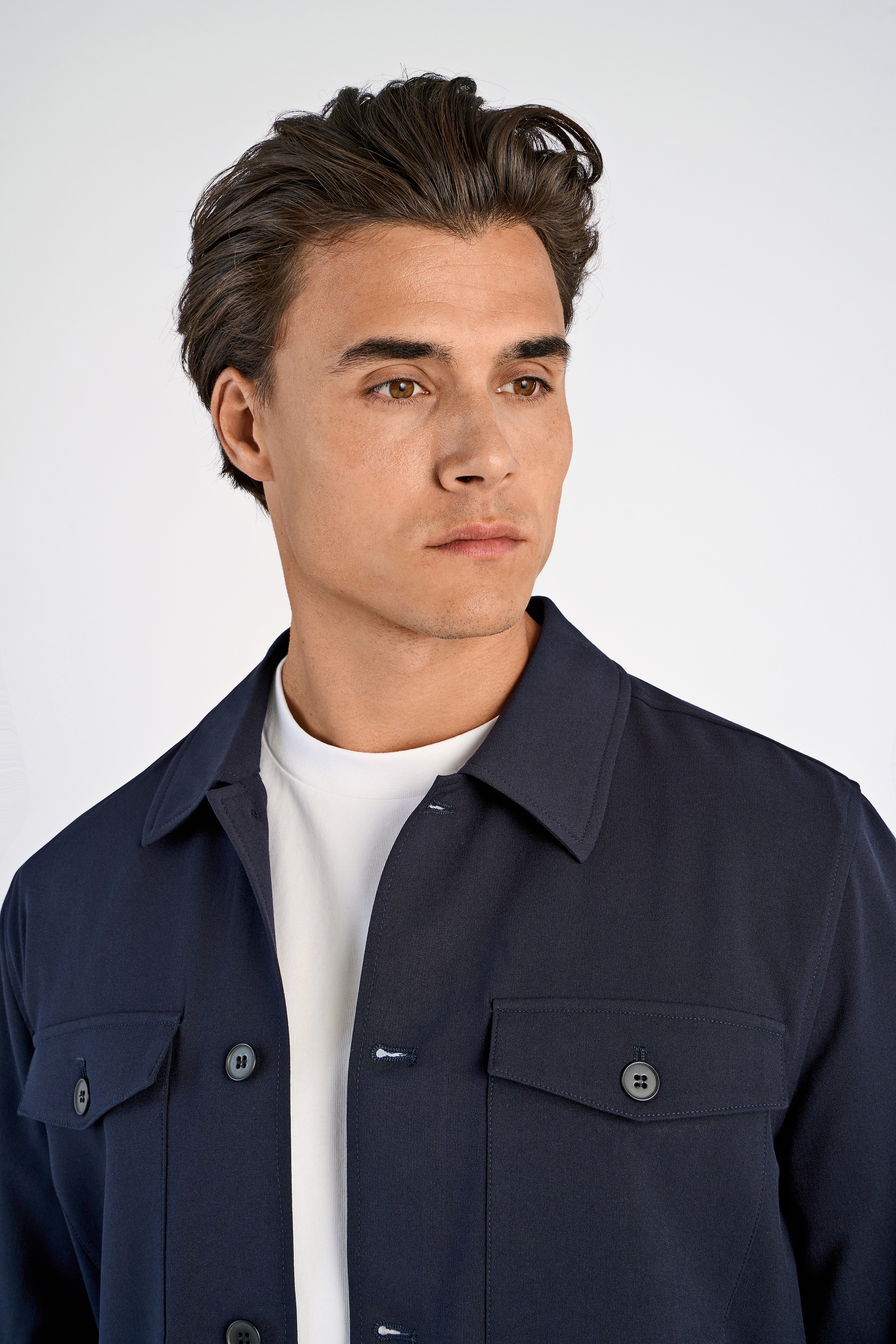 LINDBERGH Hemdjacke ohne Kapuze mit 2 Brusttaschen