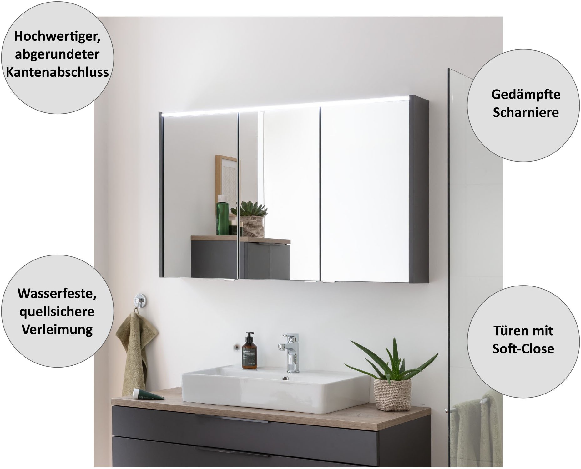 FACKELMANN Badmöbel-Set, (3 St.)