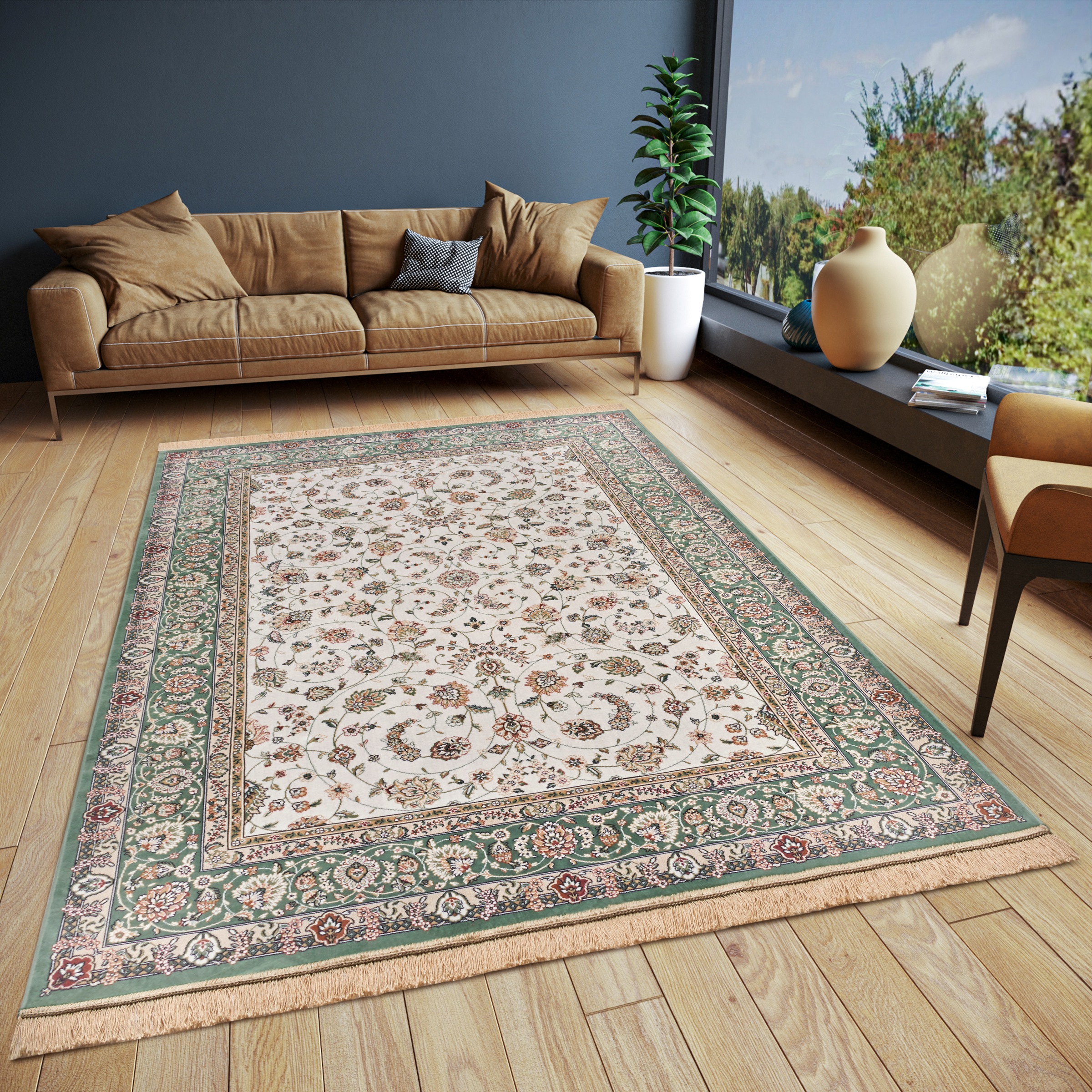 freundin Home Collection Teppich »Djamila«, rechteckig, 3 mm Höhe, Orient-D günstig online kaufen