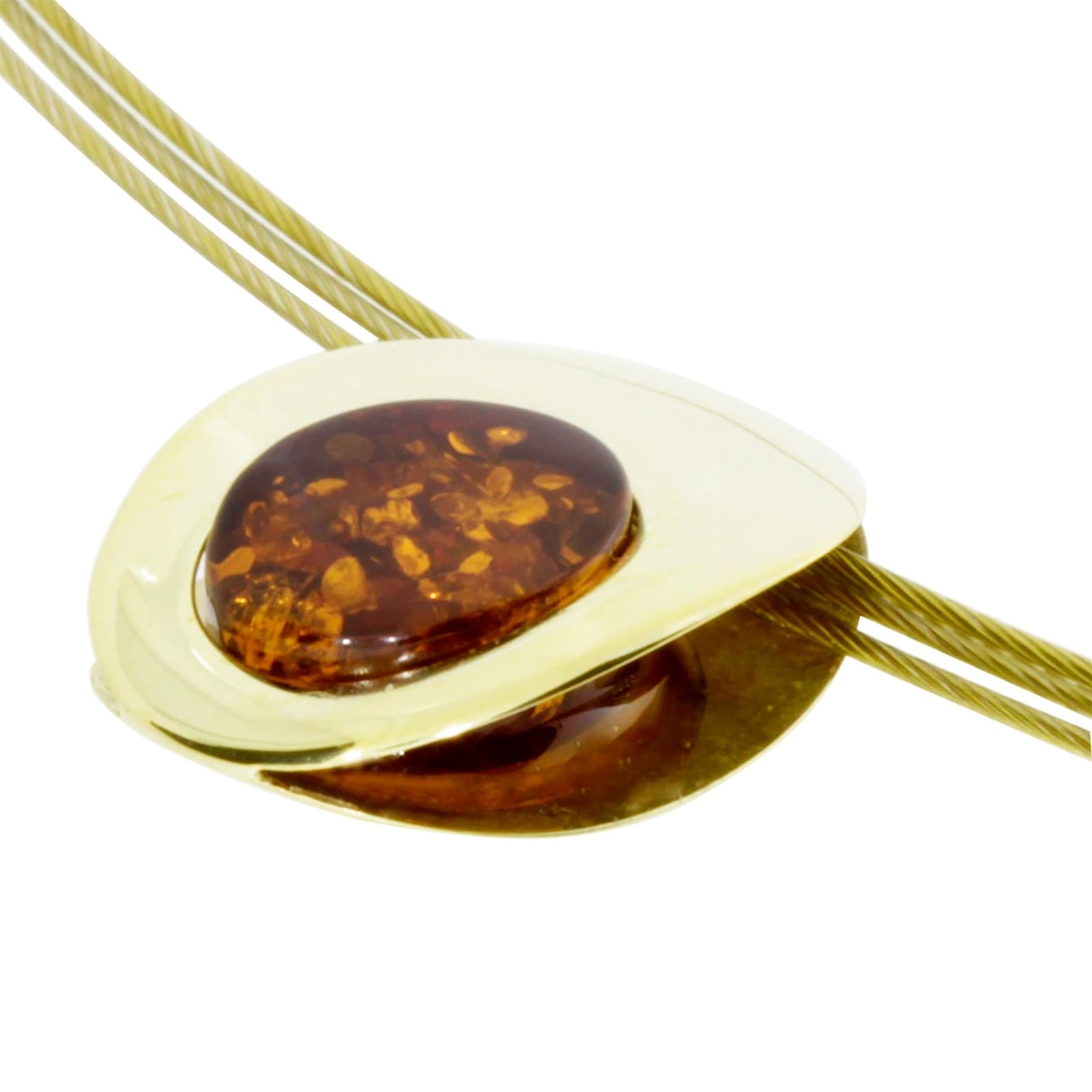 OSTSEE-SCHMUCK Halsreif »Ostsee-Schmuck Halsreif mit Anhänger Gleiter-Rabea 16 x 11 mm«