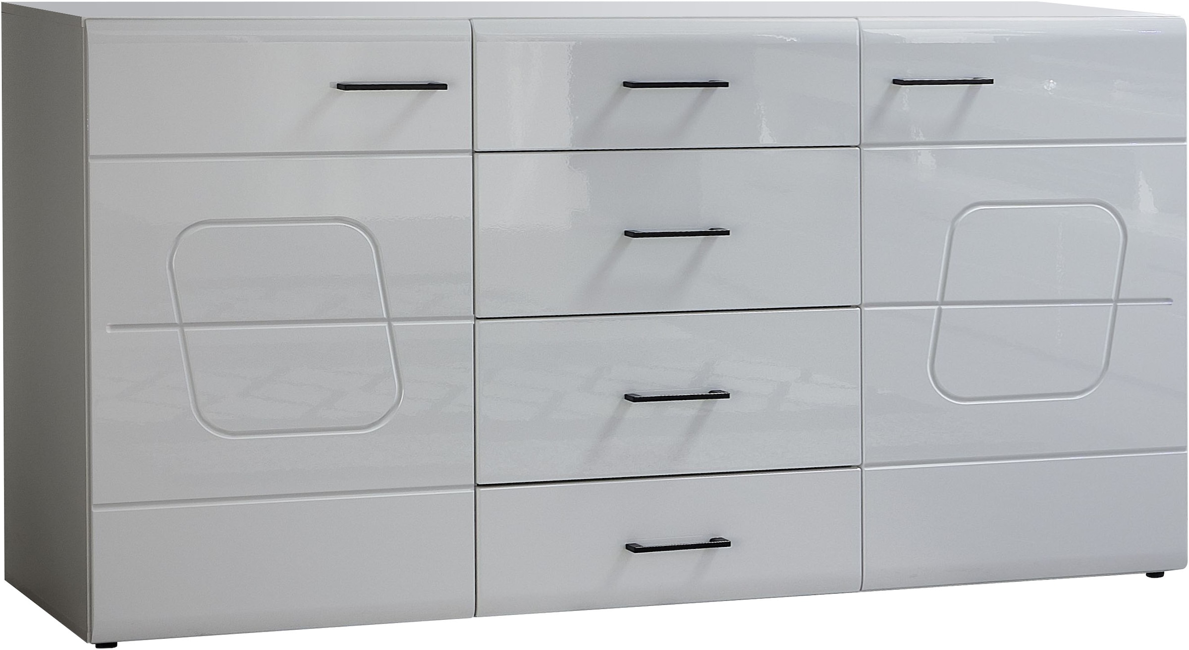 Innostyle Sideboard »SPIRIT PLUS«, (3 St.), weiß hochglanz MDF