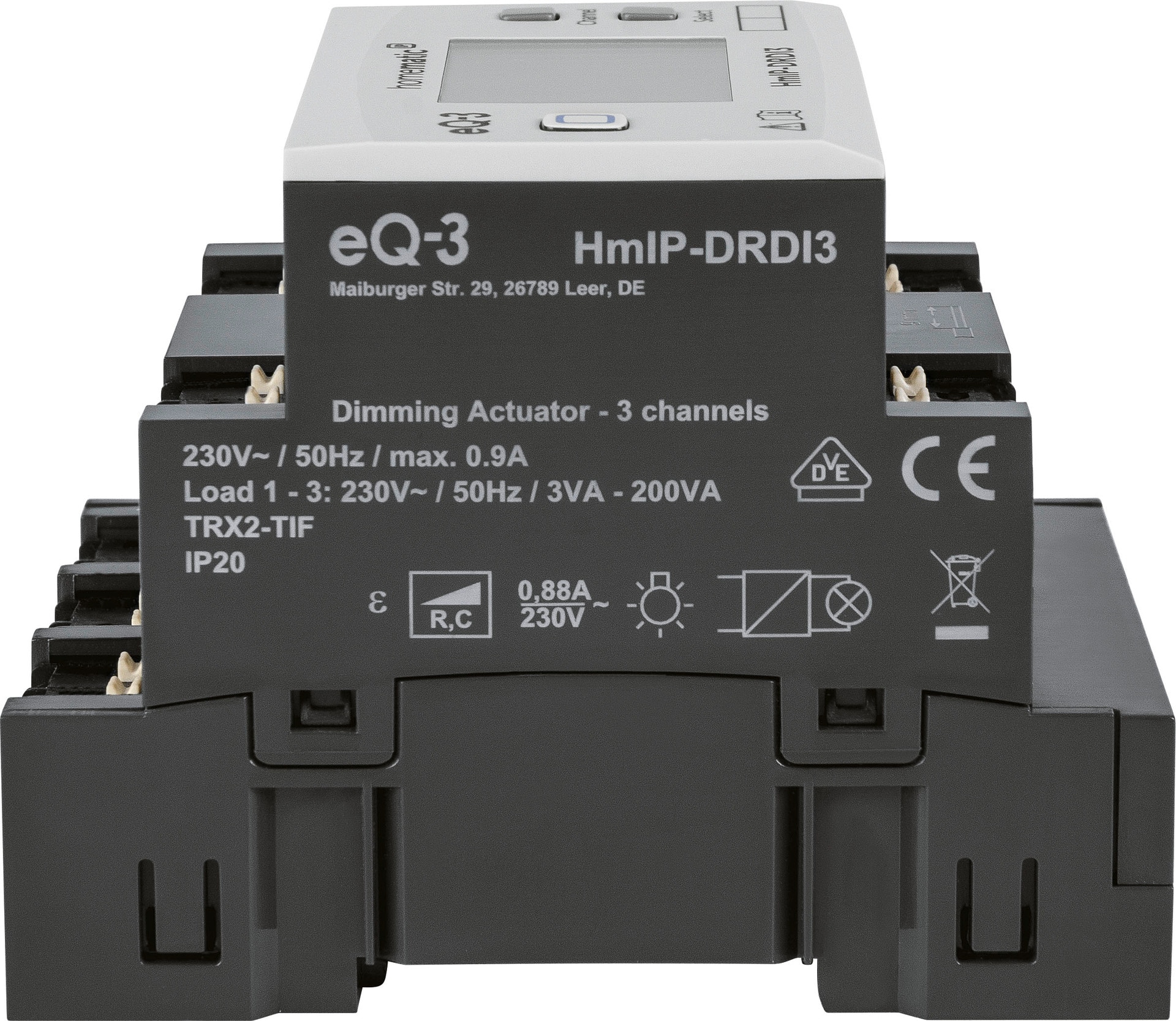 Homematic IP Smart-Home-Zubehör »Dimmaktor für Hutschienenmontage – 3-fach«