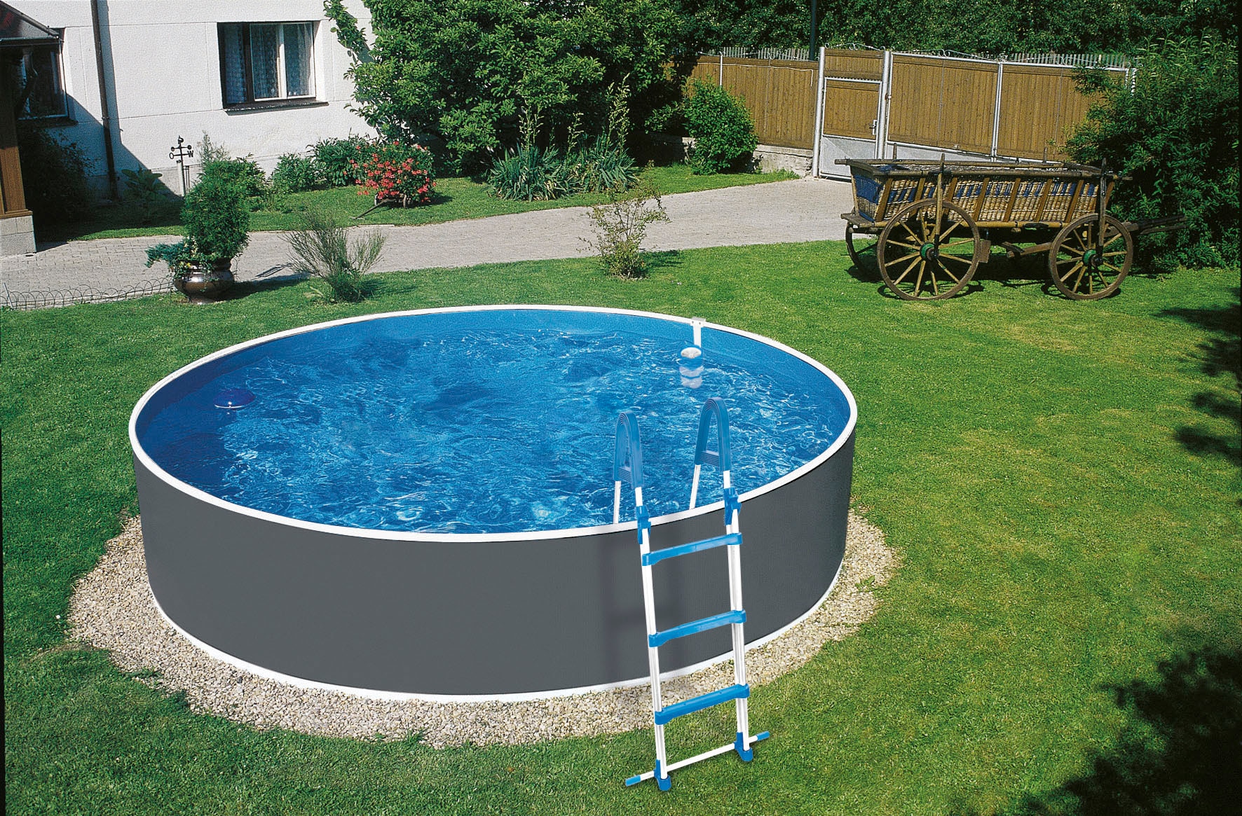 Rundpool »AQUAFUN ØxH: 355x90 cm«, (Set, 5 tlg.), in 2 Farben erhältlich