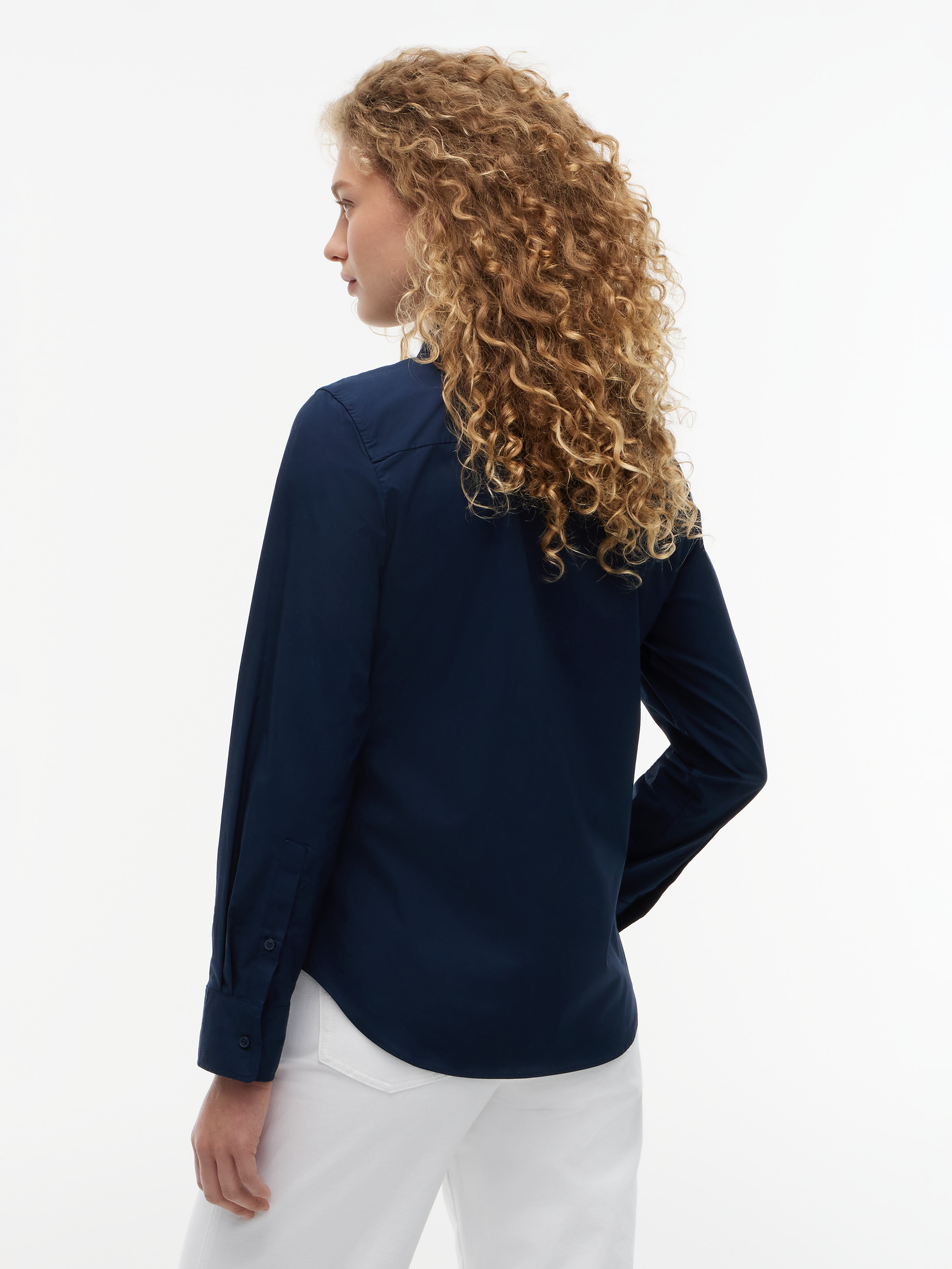 Tommy Hilfiger Hemdbluse »STRETCH REGULAR LS SHIRT« mit gesticktem Tommy Hilfiger Logo, Regular Fit