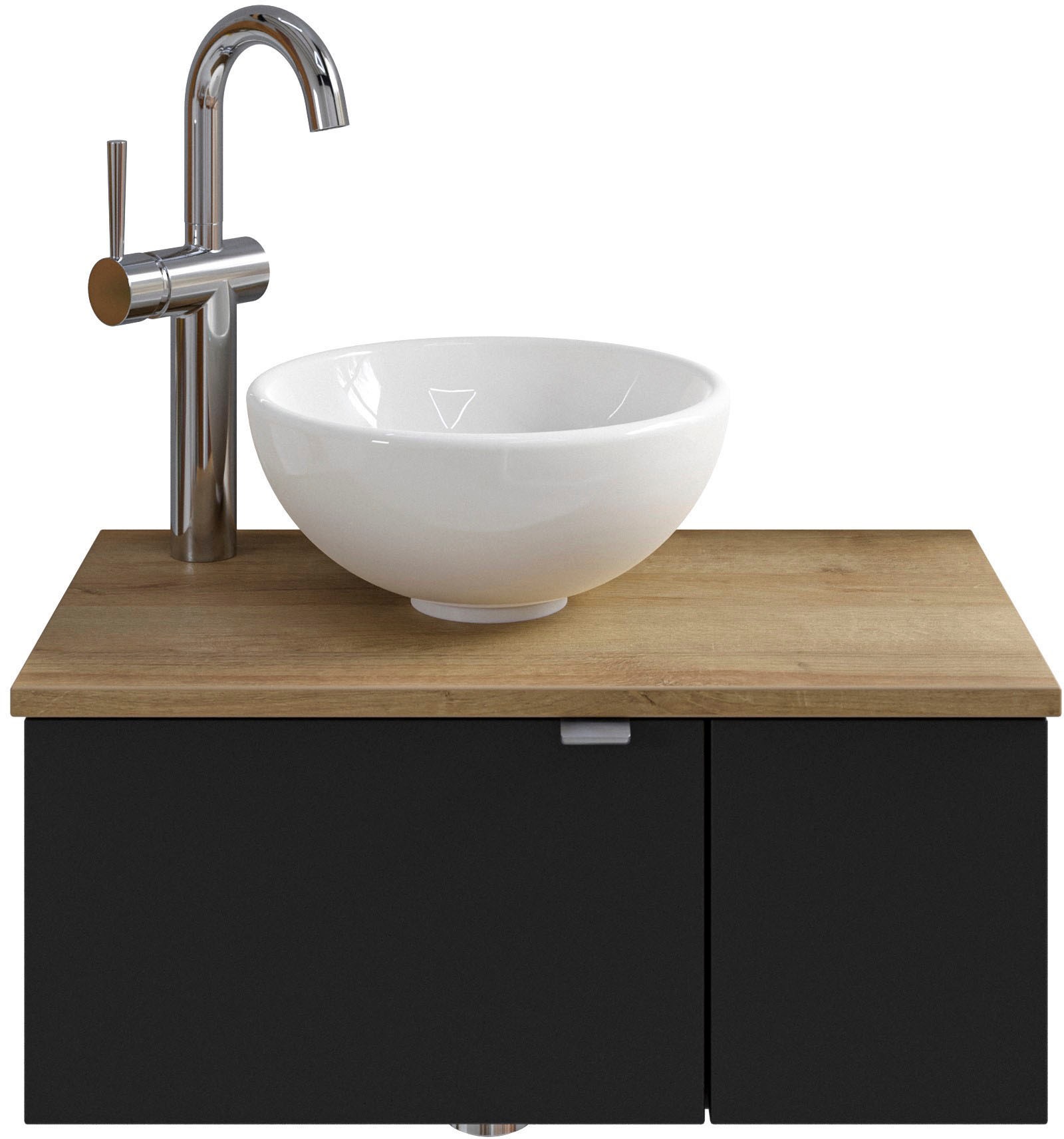 Saphir Waschtisch »Serie 6915 Waschschale mit Unterschrank für Gästebad, Gä günstig online kaufen