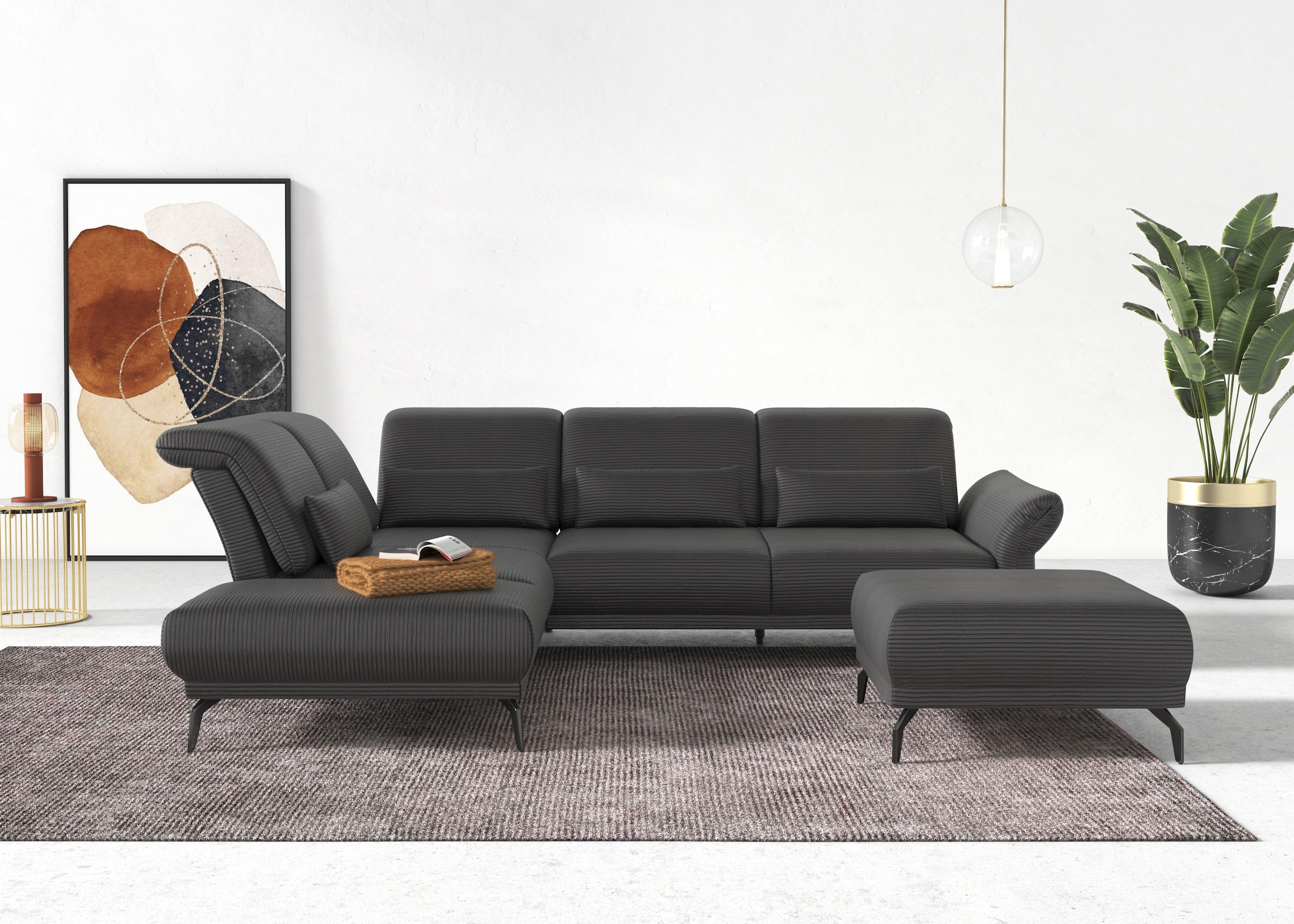 INOSIGN Ecksofa »Coco L-Form«, Sitztiefen-, Arm- und Kopfteilverstellung, C günstig online kaufen