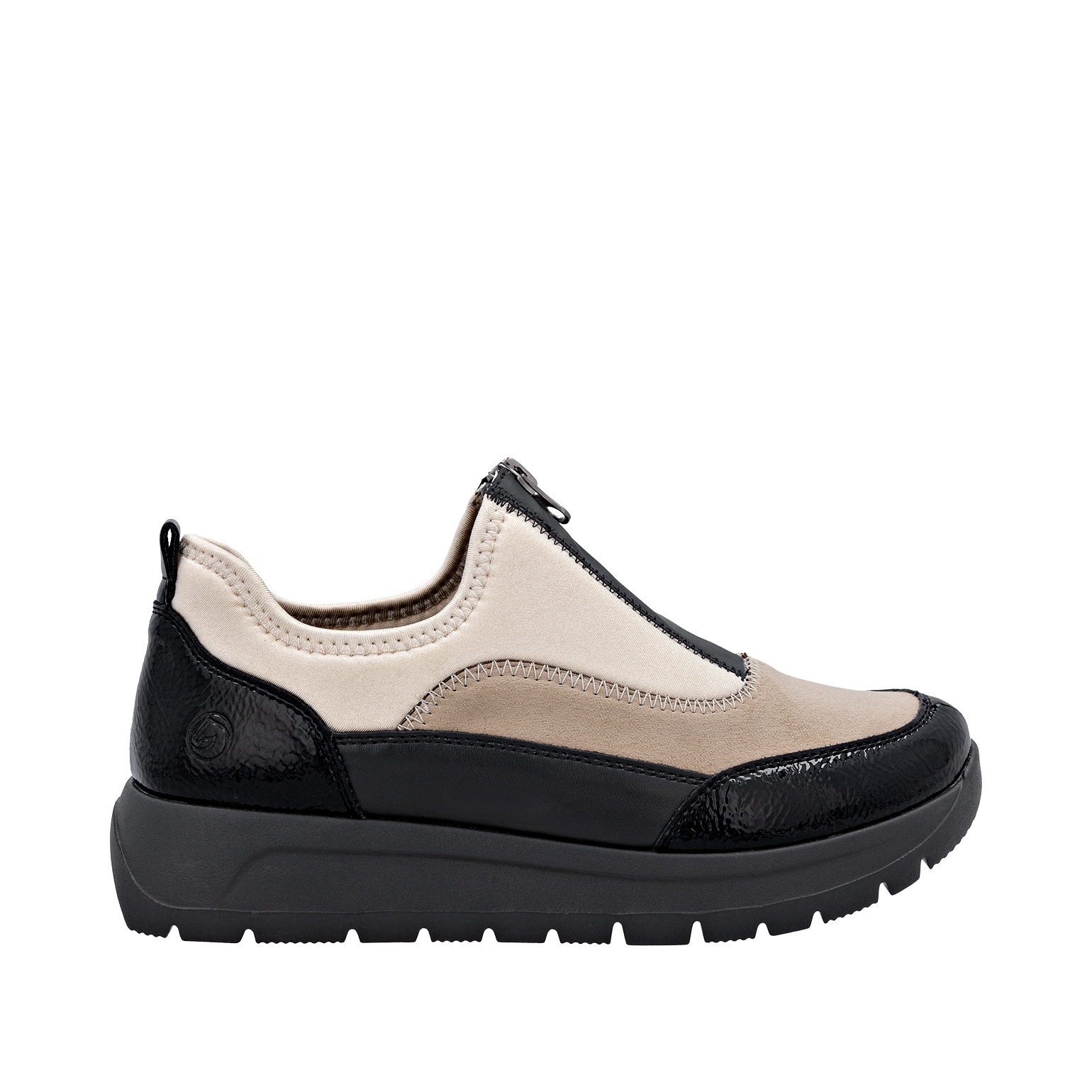 Remonte Plateausneaker  Halbschuh, Casual-Sneaker mit Lackdetails