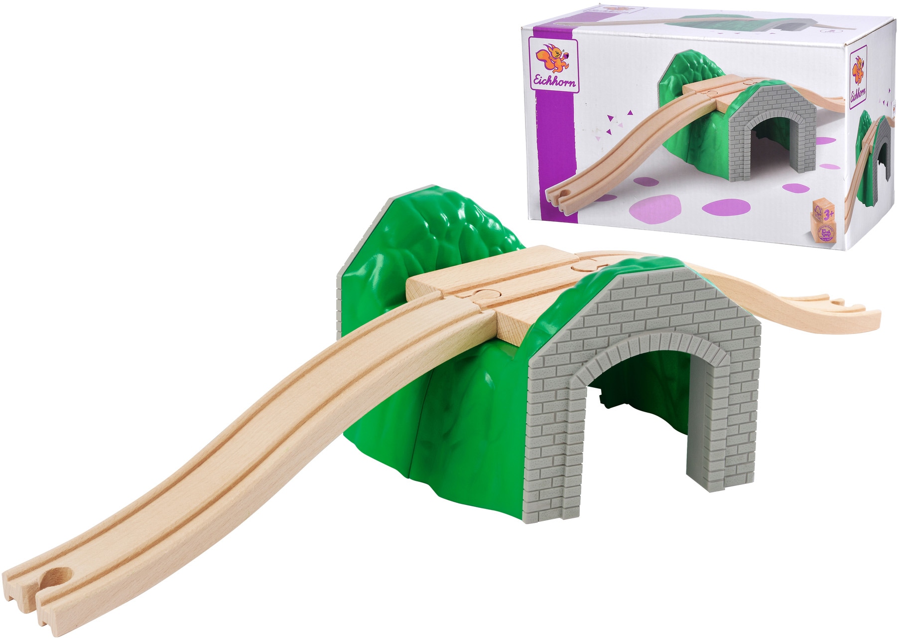 Spielzeugeisenbahn-Tunnel, FSC®- schützt Wald - weltweit