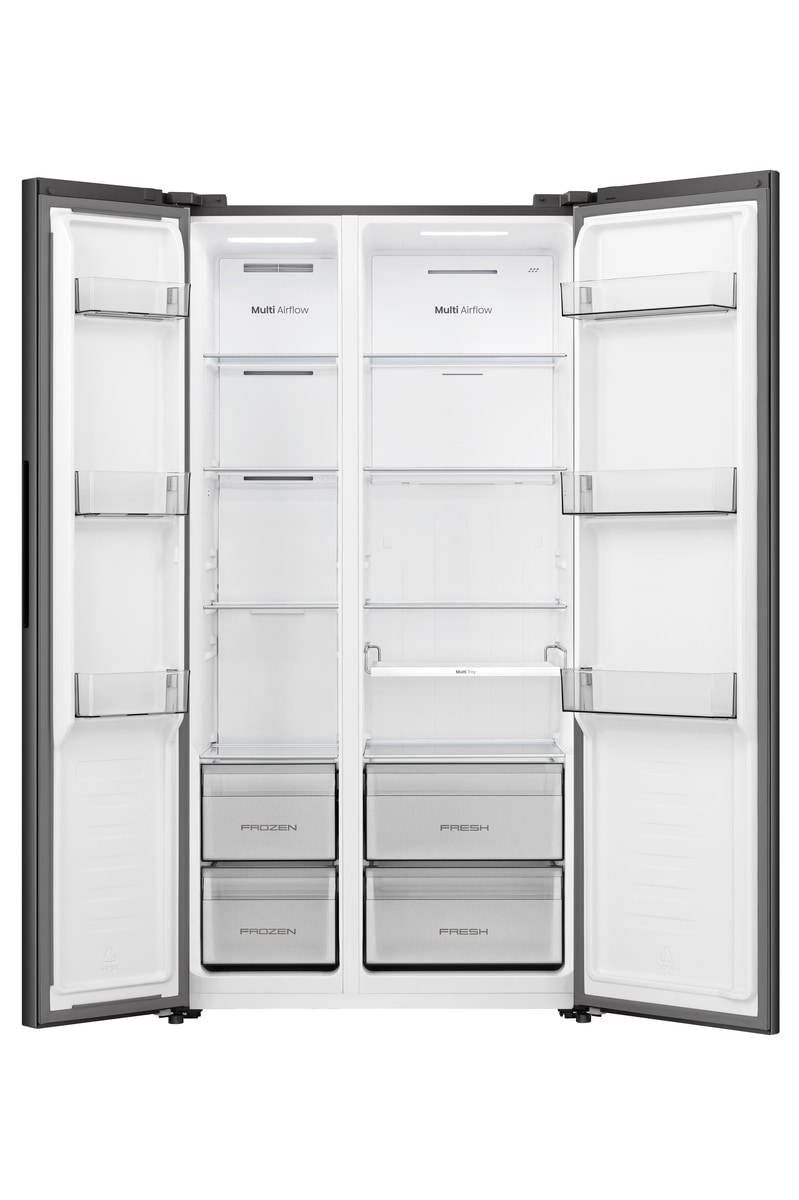 Hisense Side-by-Side »MS91558FC« 178,6 cm hoch 91,1 cm breit MultiAirFlow-System