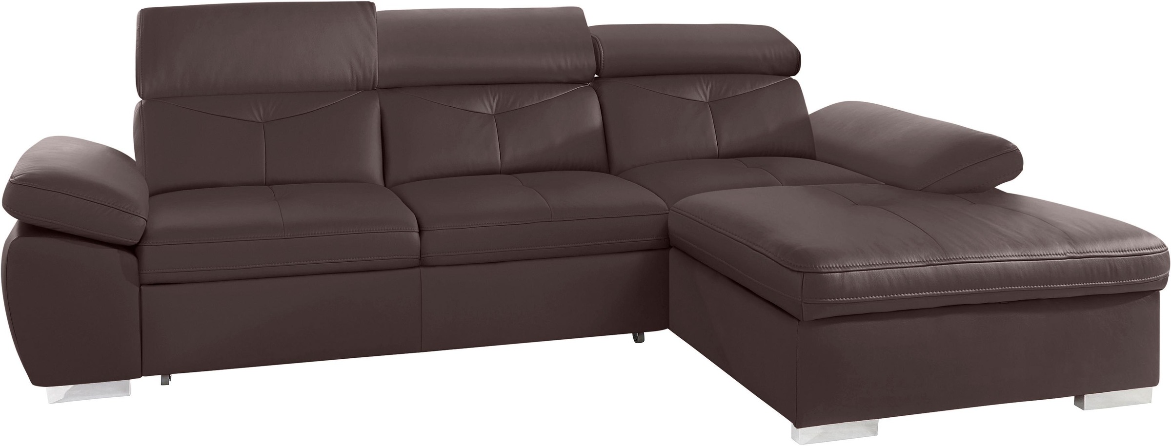 exxpo - sofa fashion Ecksofa »Spring, super bequem, mit Armteil- und Kopfte günstig online kaufen