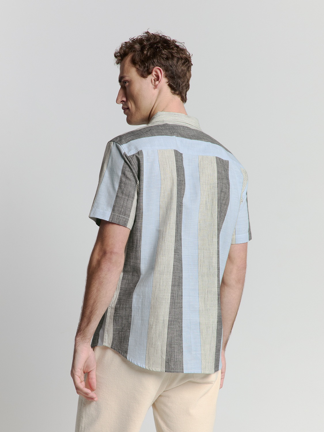 NO EXCESS Langarmhemd »No Excess Gestreiftes Hemd«