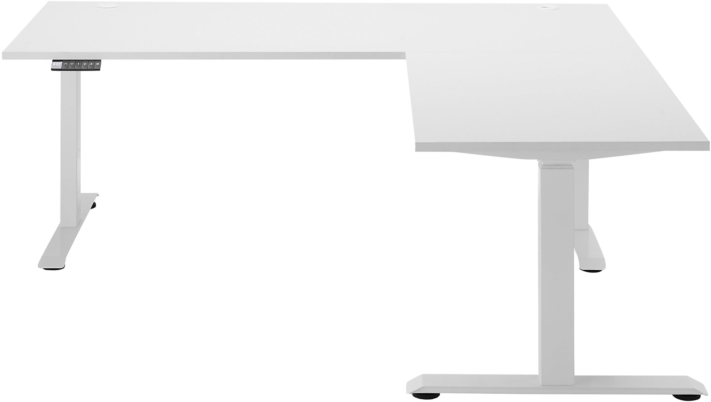BEGA OFFICE Eckschreibtisch »Ben«, (1 St.), elektrisch höhenverstellbarer Desk mit 4 Memory Tasten, 180x177 cm